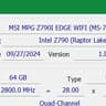 Nvidia RTX 4080 Super / Intel Core i7-14700K / 2TB NVME / 64GB RAM / 360 AIO / Windows 11 Pro