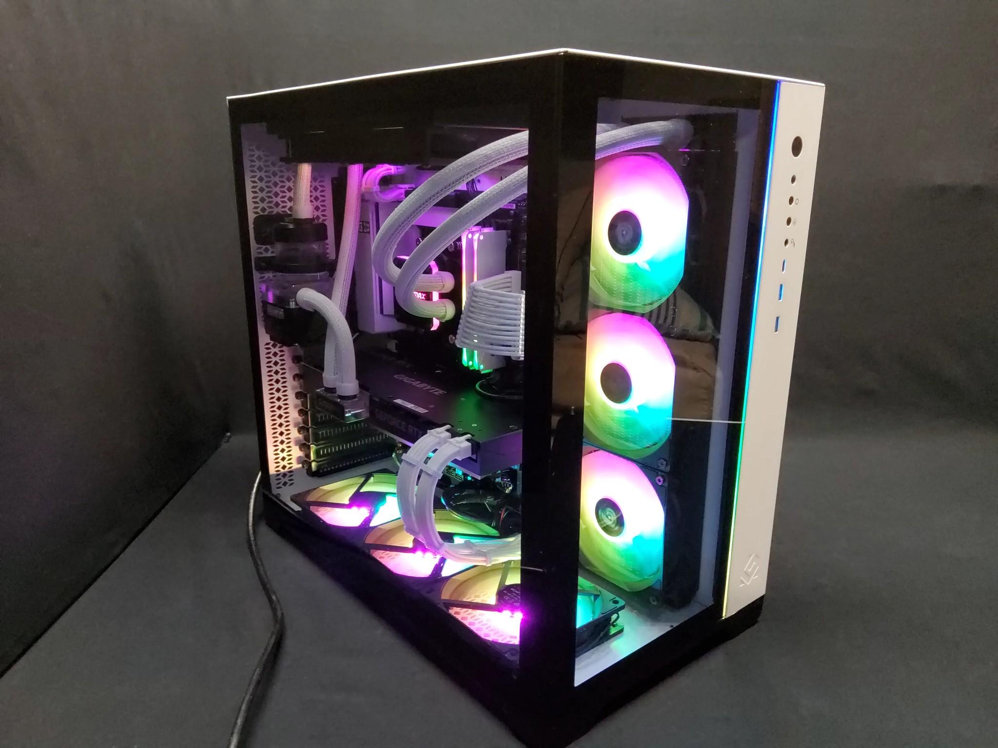 🌊WATERFORCE🌊3080 32GB RYZEN 7 5700X3D 3YR WARRANTY FULL LIQUID COOLING DUAL CHAMBER PHANTEC CASE