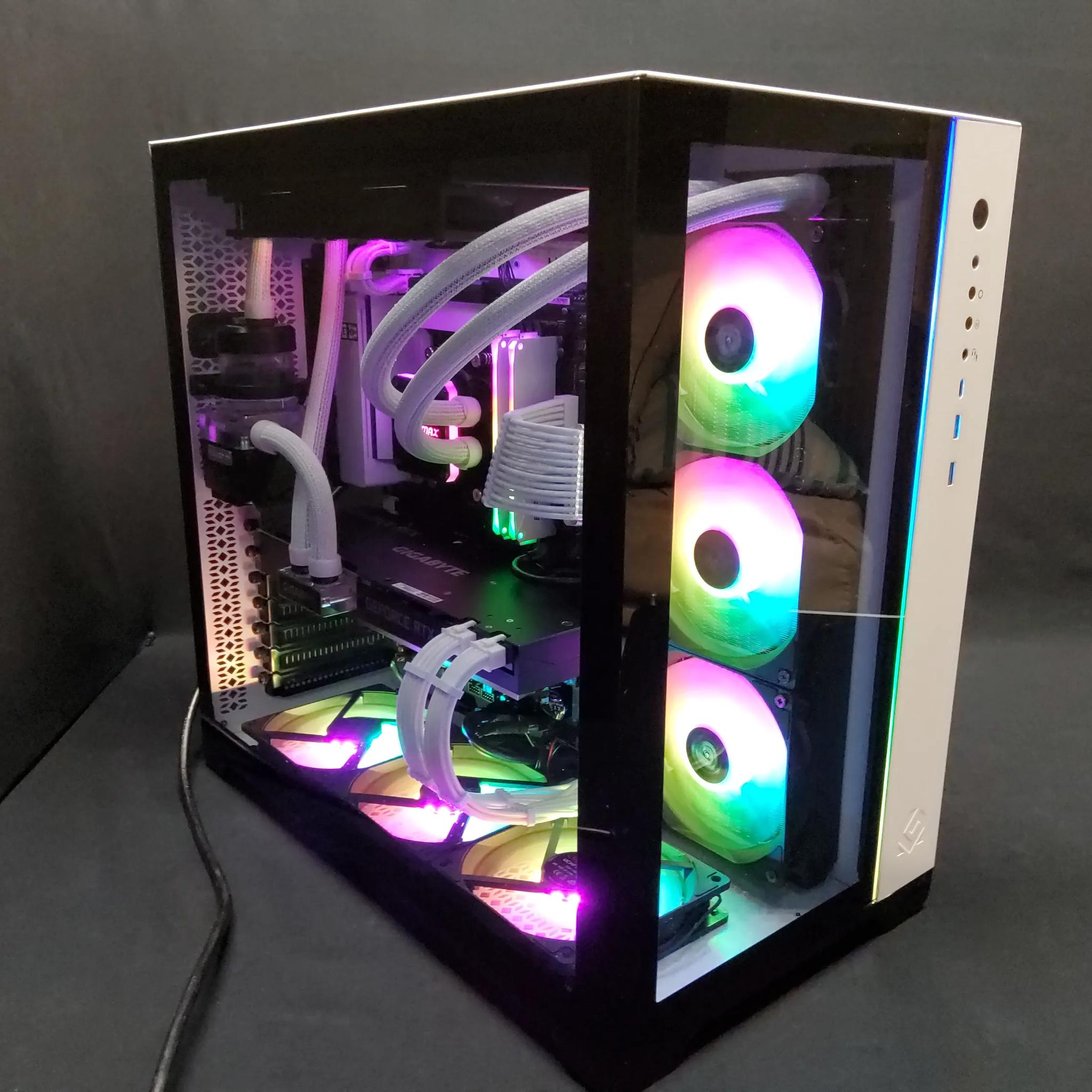 🌊WATERFORCE🌊3080 32GB RYZEN 7 5700X3D 3YR WARRANTY FULL LIQUID COOLING DUAL CHAMBER PHANTEC CASE