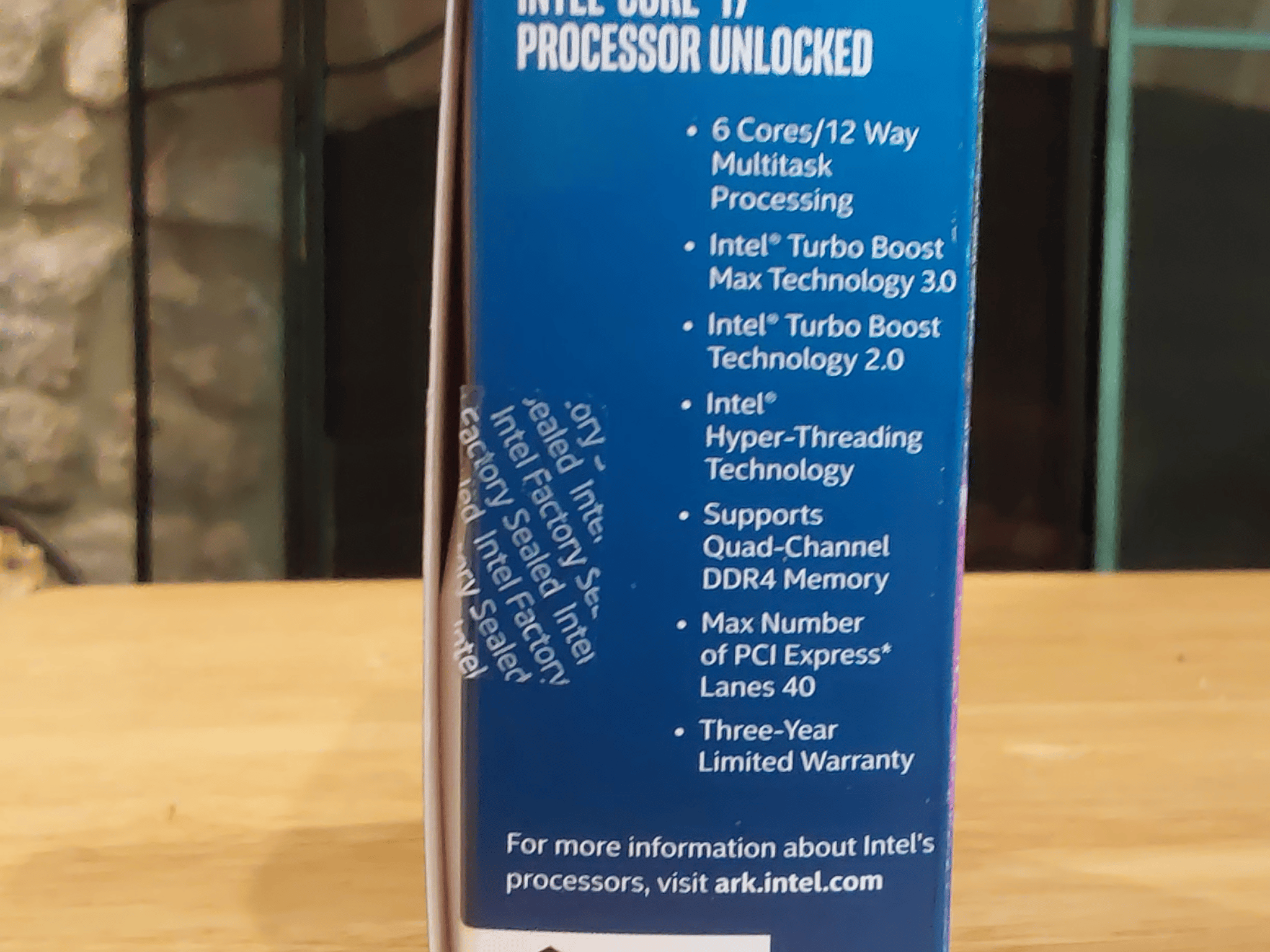 Pre-Owned Intel i7 6850K 3.6GHz CPU in original retail box
