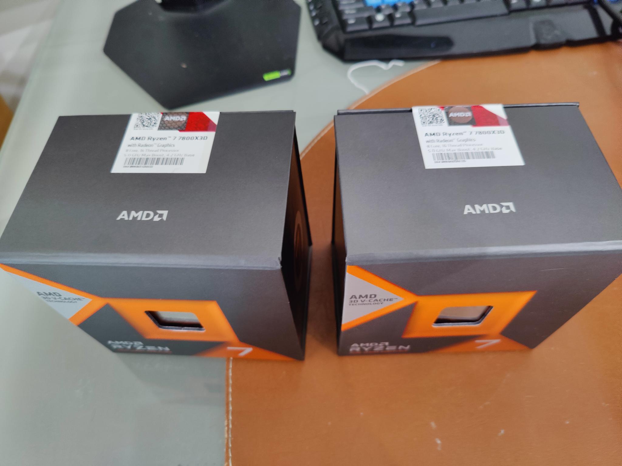 BNIB AMD 7800x3D lot of 2