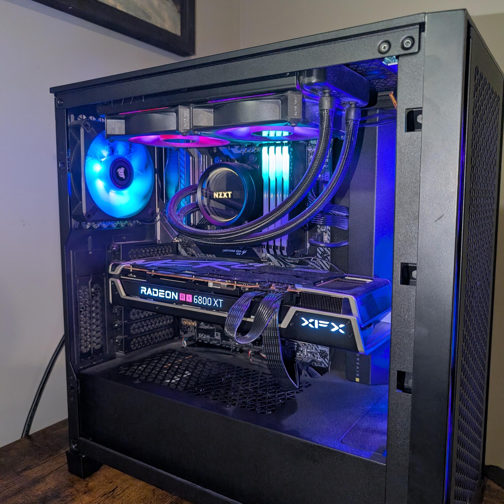 CPU | Ryzen 5800X3D ~ GPU | RX 6800XT w/ 1TB 990 Pro Custom Build