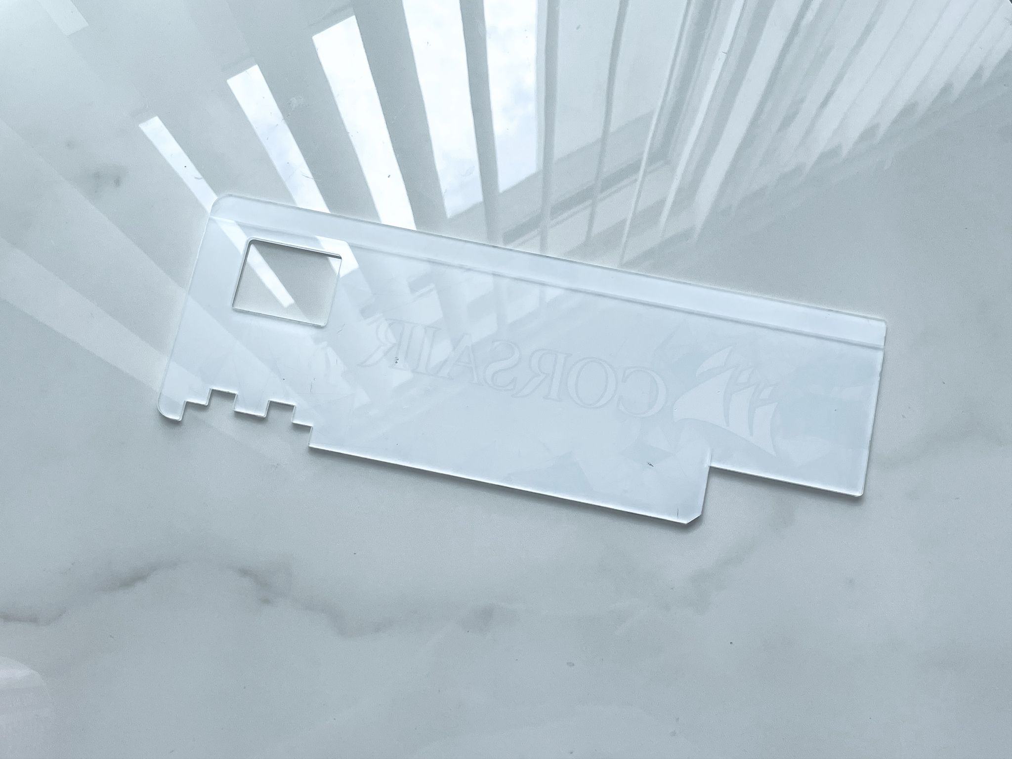 V1 Tech Custom Corsair Themed GPU Backplate for Gigabyte 3080/3080 Vision
