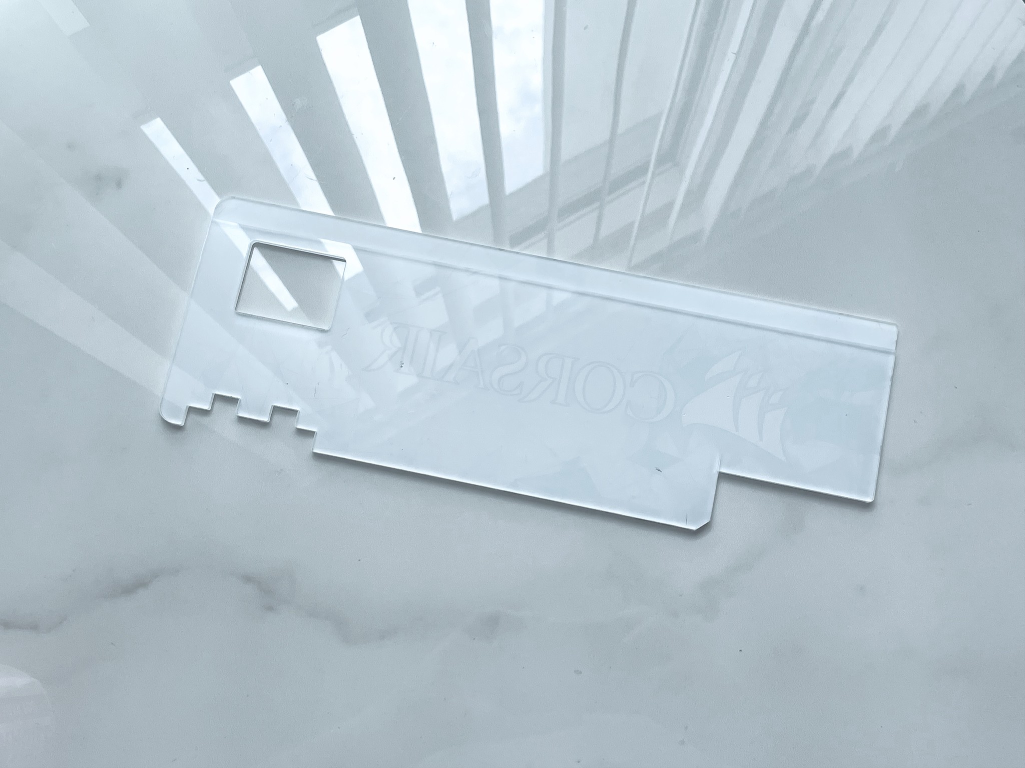 V1 Tech Custom Corsair Themed GPU Backplate for Gigabyte 3080/3080 Vision