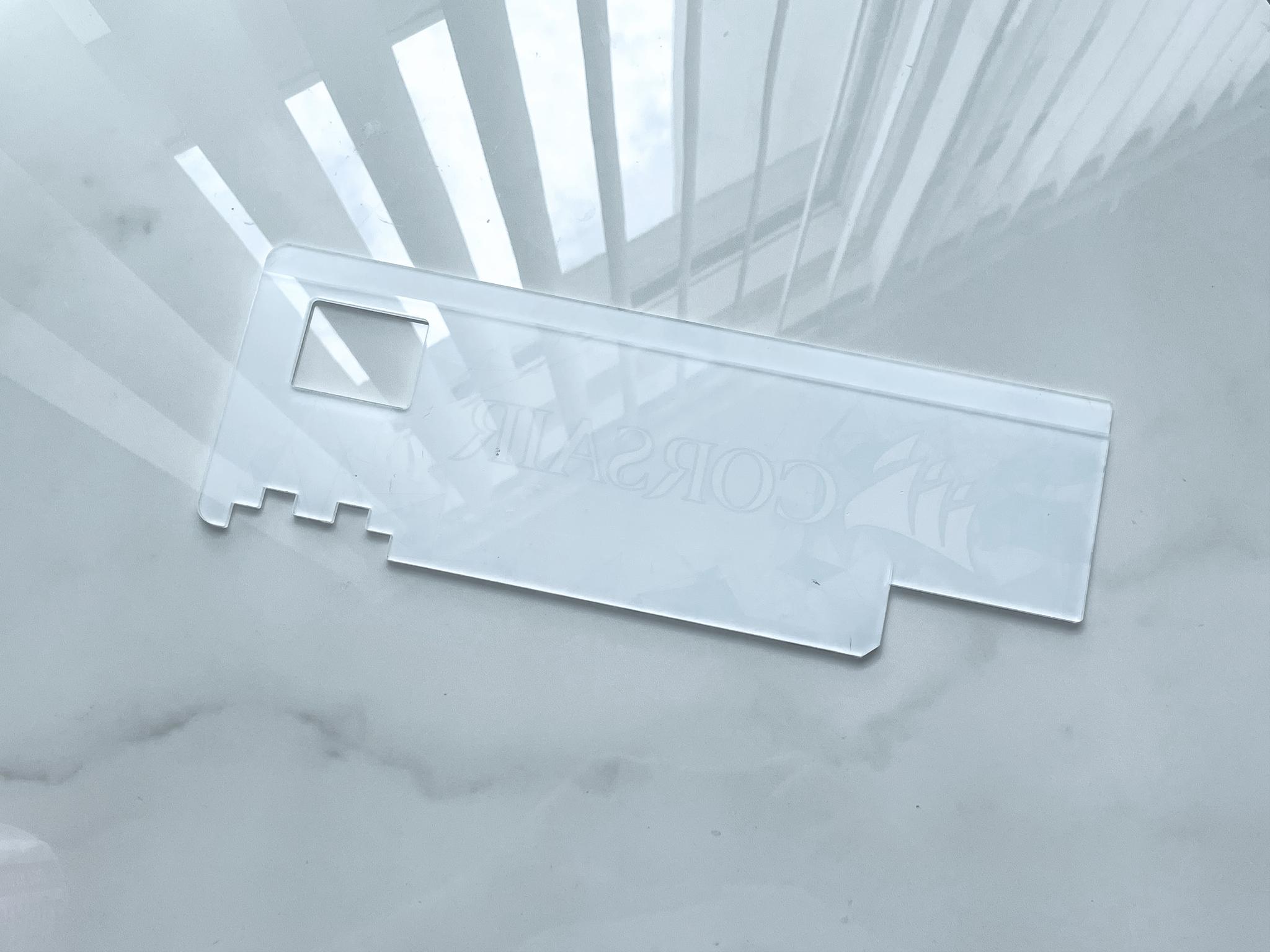 V1 Tech Custom Corsair Themed GPU Backplate for Gigabyte 3080/3080 Vision