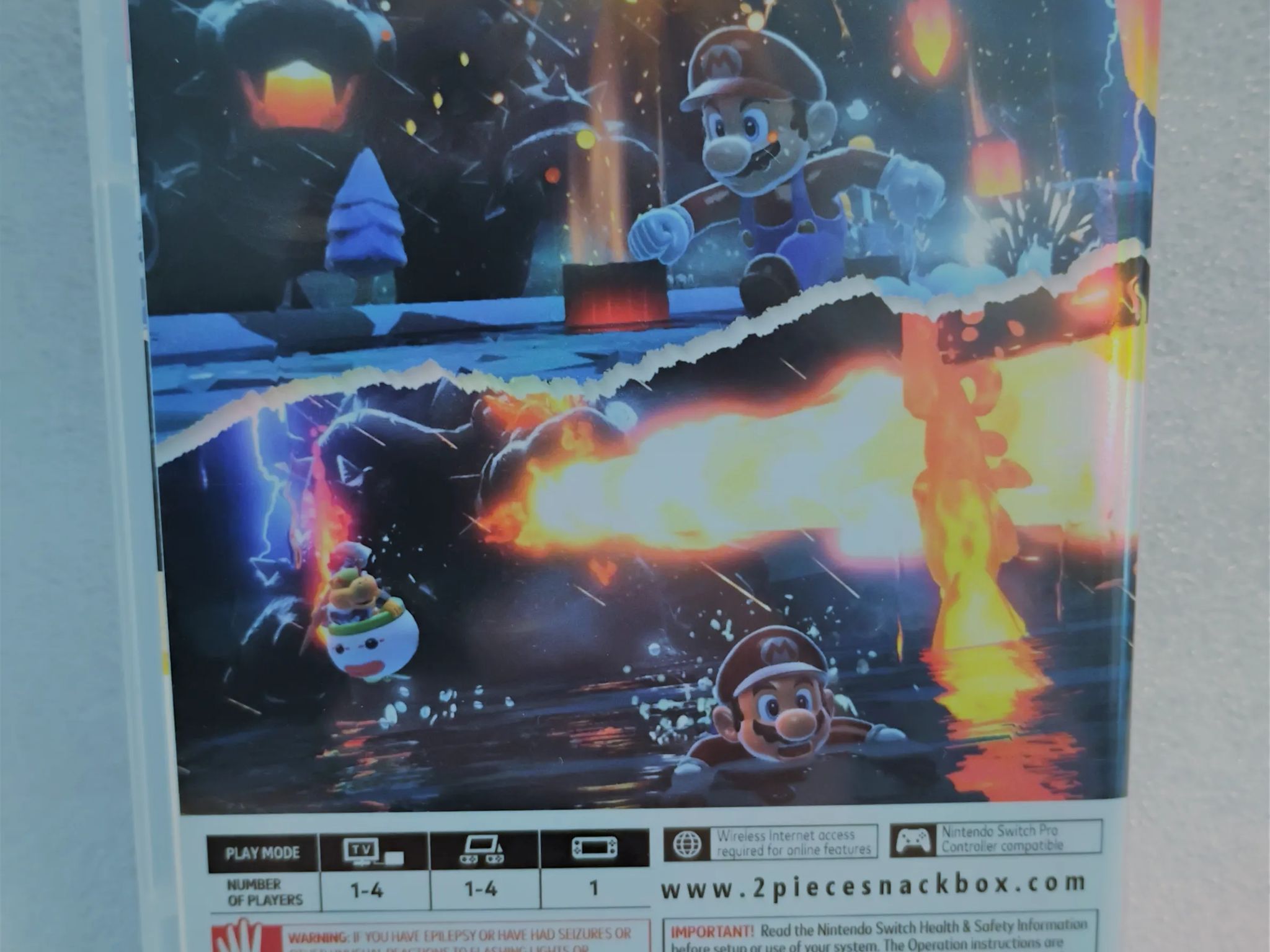 Rare Nintendo Fanart * Cover + Instruction Booklet Bowser's Fury Mario 3D World with Switch Games