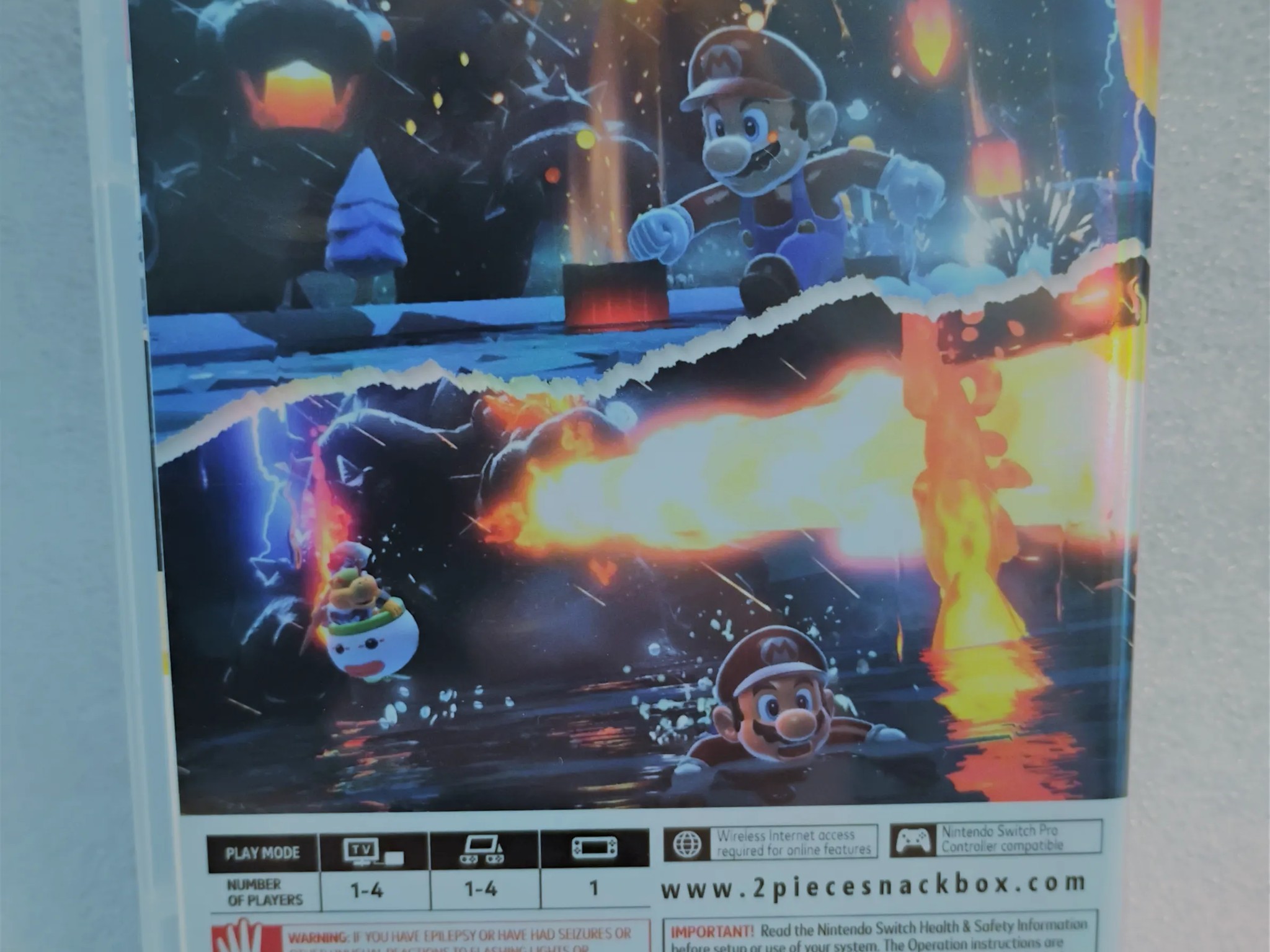 Rare Nintendo Fanart * Cover + Instruction Booklet Bowser's Fury Mario 3D World with Switch Games