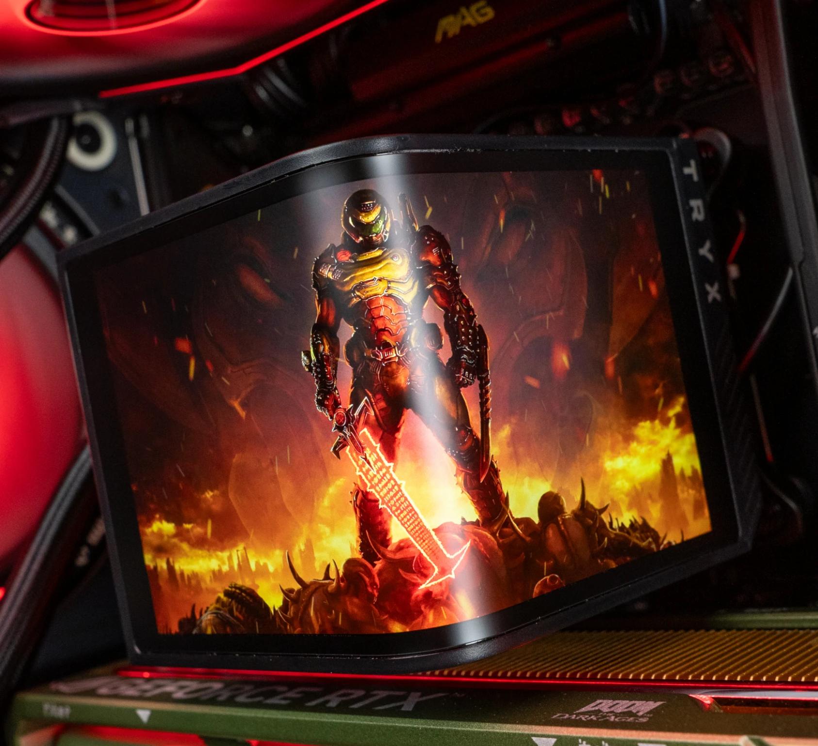 "Hellraiser" - High End Doom Themed Gaming PC - RTX 5080 - Ryzen 7 9800X3D - 64GB RAM - 2TB SSD