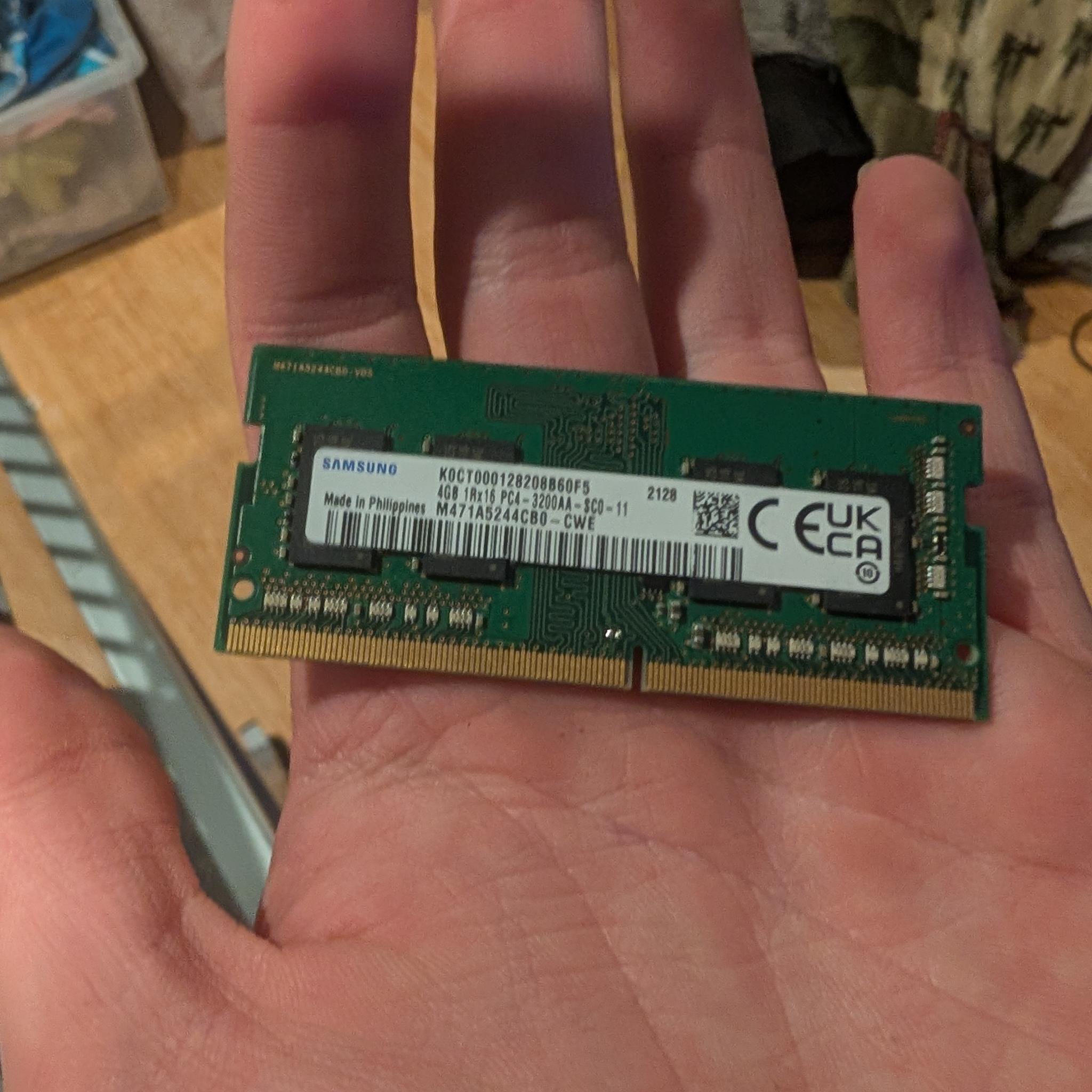 4GB 3200 MHz CL16 DDR4 sodimm