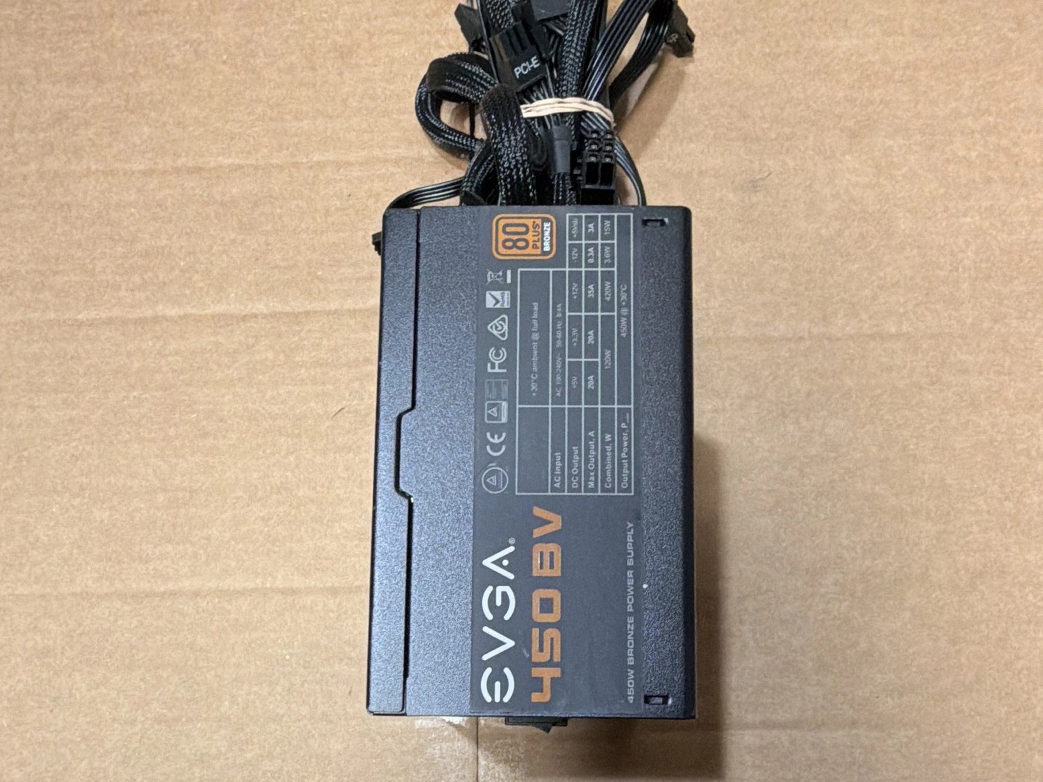 EVGA 450 BV 450W 80 Plus Bronze Power Supply 100-BV-0450-B1 | Tested & Working