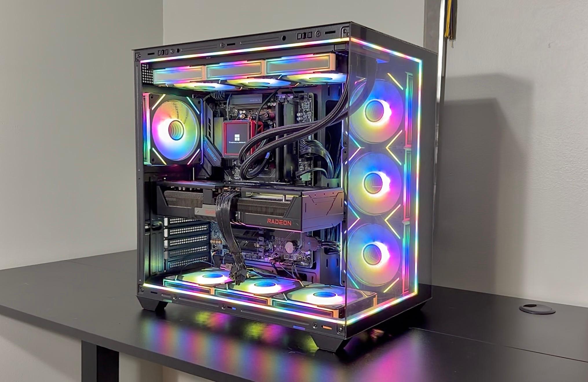 Insane 7800X3D | 9070XT | 48GB DDR5 | 2TB M.2 | LCD Screen AIO Cooler Gaming PC
