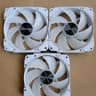 3 Pack Cougar Apolar 120mm RGB Fans - White - Used