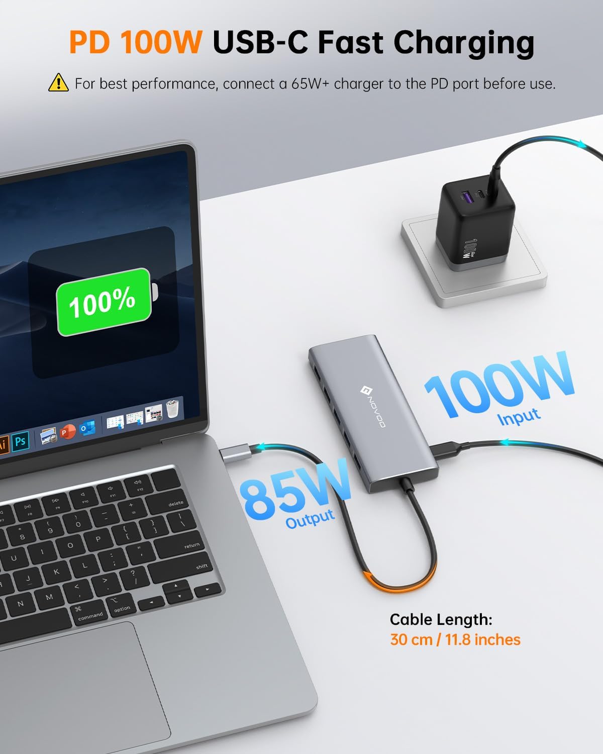 USB C Docking Station 12 in 1 Docking Station Dual Monitor with 2 HDMI VGA 5 USB Ports 100W PD USB-C