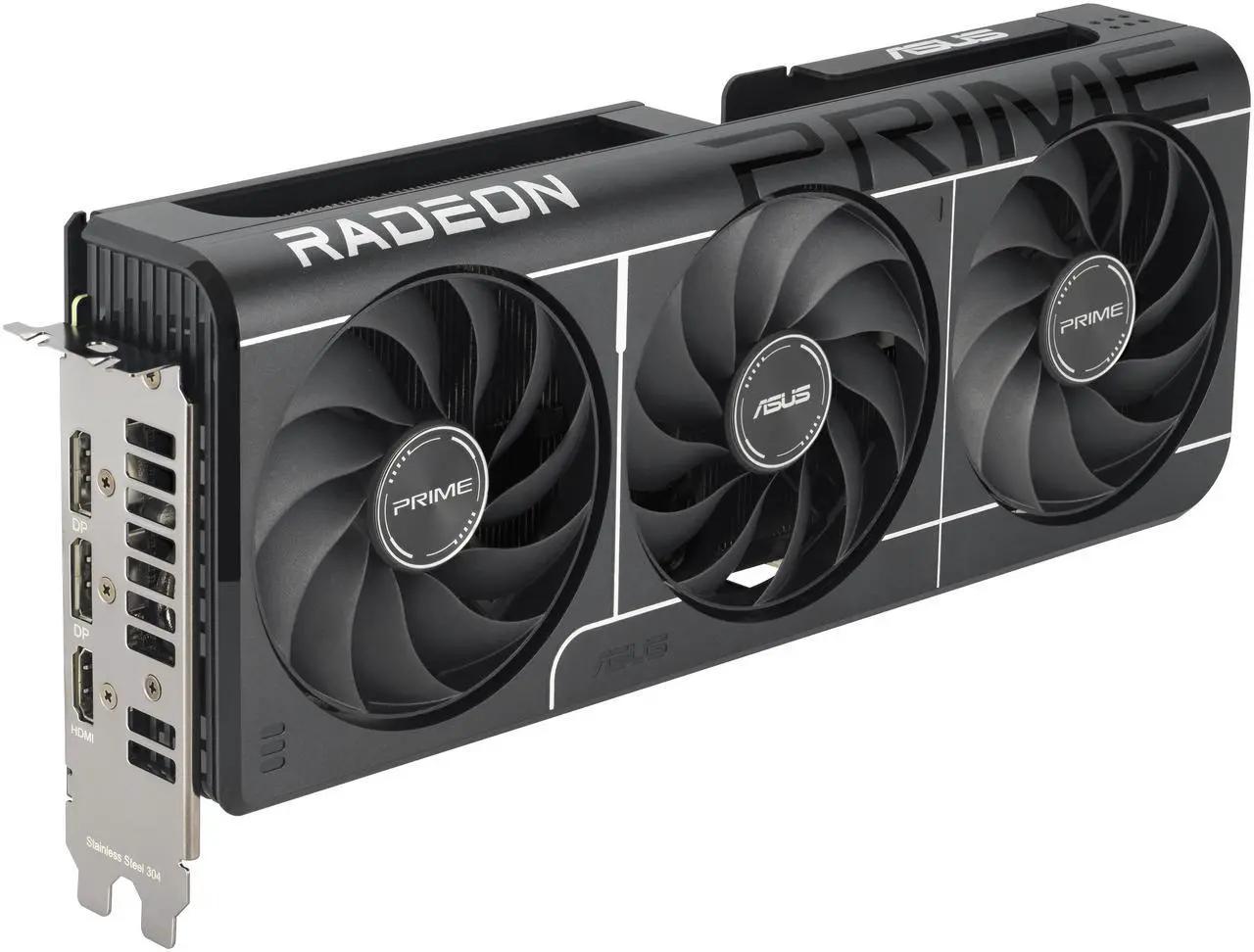 ASUS PRIME Radeon RX 9060 XT 8GB GDDR6 PCI Express 5.0 x16 ATX Graphics Card PRIME-RX9060XT-O8G
