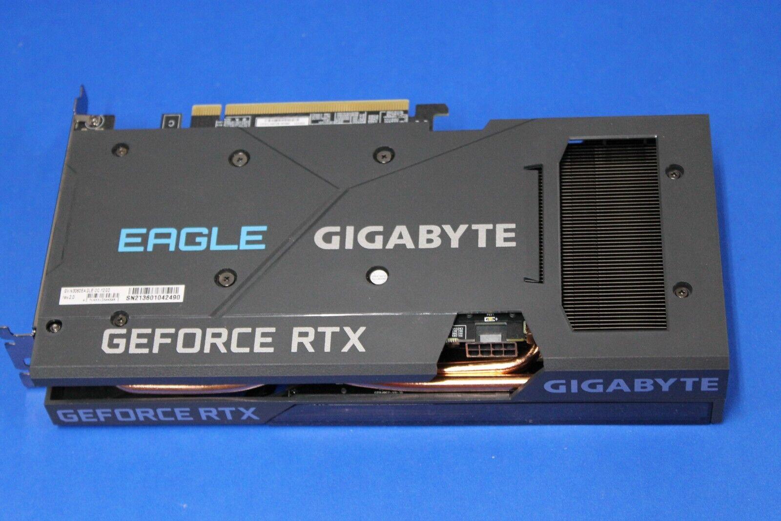 GIGABYTE Nvidia GeForce RTX 3060 EAGLE OC 12GB GDDR6 LHR GPU GV-N3060EAGLE OC-12GD