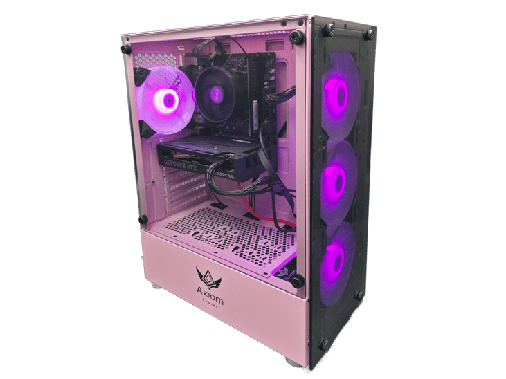 Axiom Gaming Pink PC - Ryzen 5 5600GT, RTX 4060, 16GB RAM, 512GB SSD