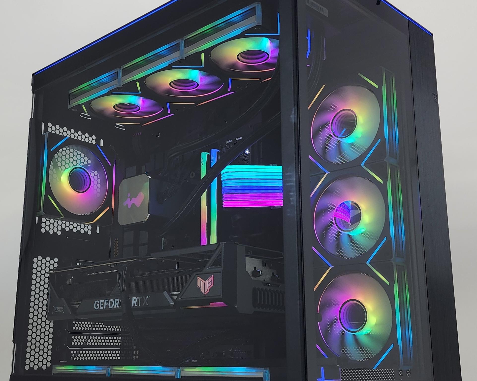 Gaming PC Ryzen 7 9800X3D 32GB RAM 2TB SSD RTX 4080 SUPER 16GB Win11 Computer