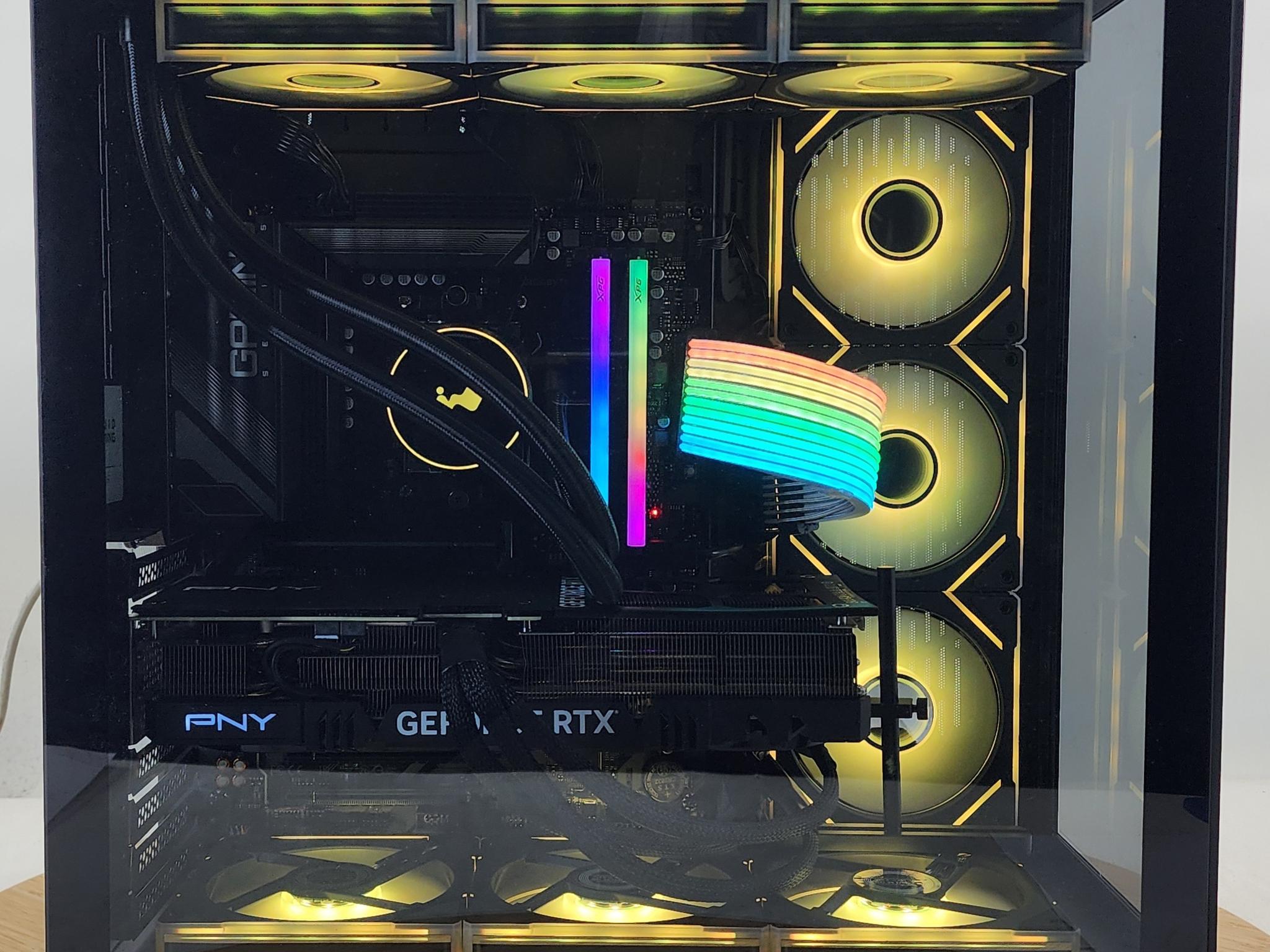 Gaming PC Ryzen 7 7800X3D 32GB RAM 2TB SSD RTX 4070 Ti SUPER 16GB Win11 Computer