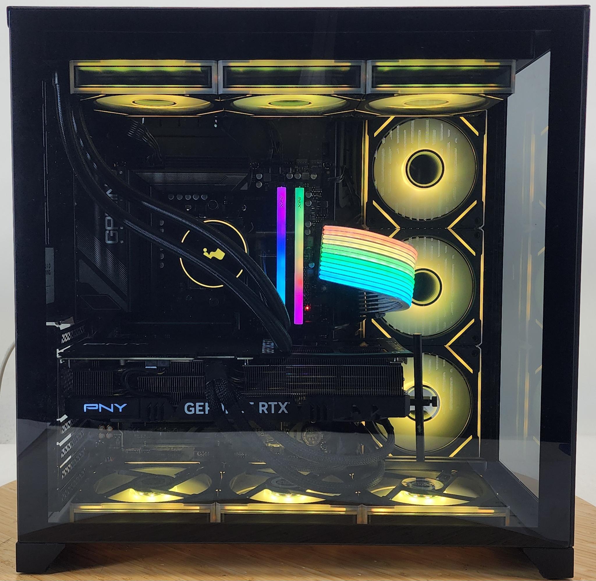 Gaming PC Ryzen 7 7800X3D 32GB RAM 2TB SSD RTX 4070 Ti SUPER 16GB Win11 Computer