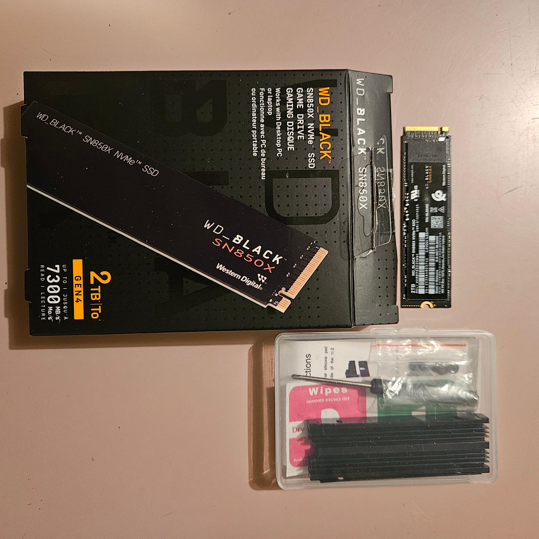 WD Black SN850X 2TB Gaming SSD