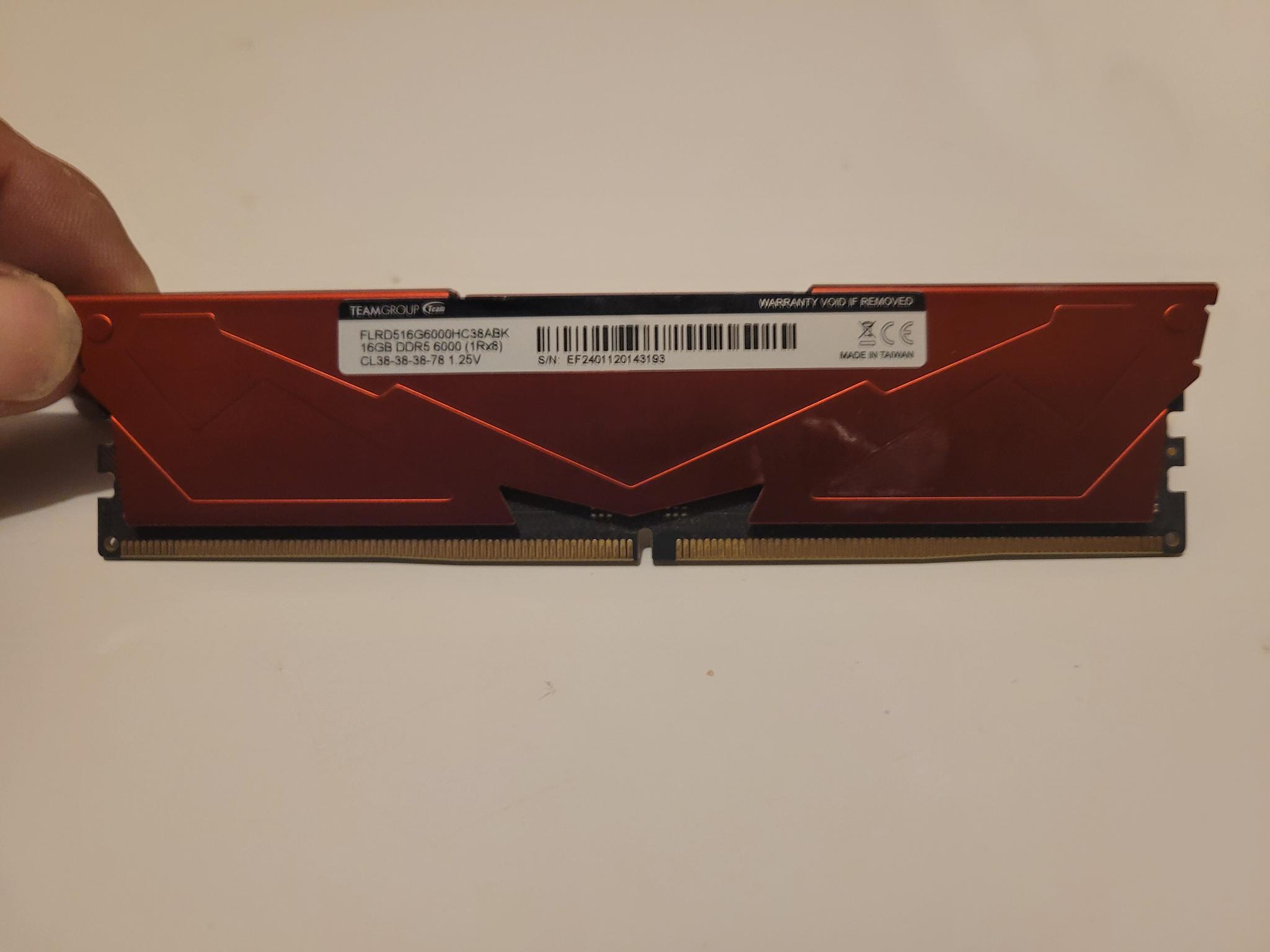 TForce DDR5 6000mhz 16gb stick