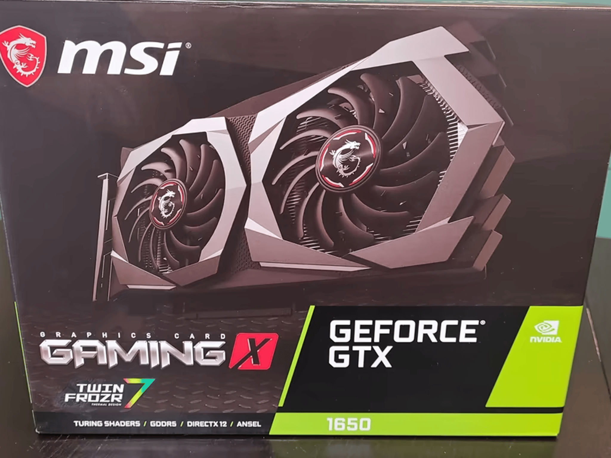 MSI GeForce GTX 1650 4GB | GDDR5 Twin FROZR7 Gaming Graphics Card