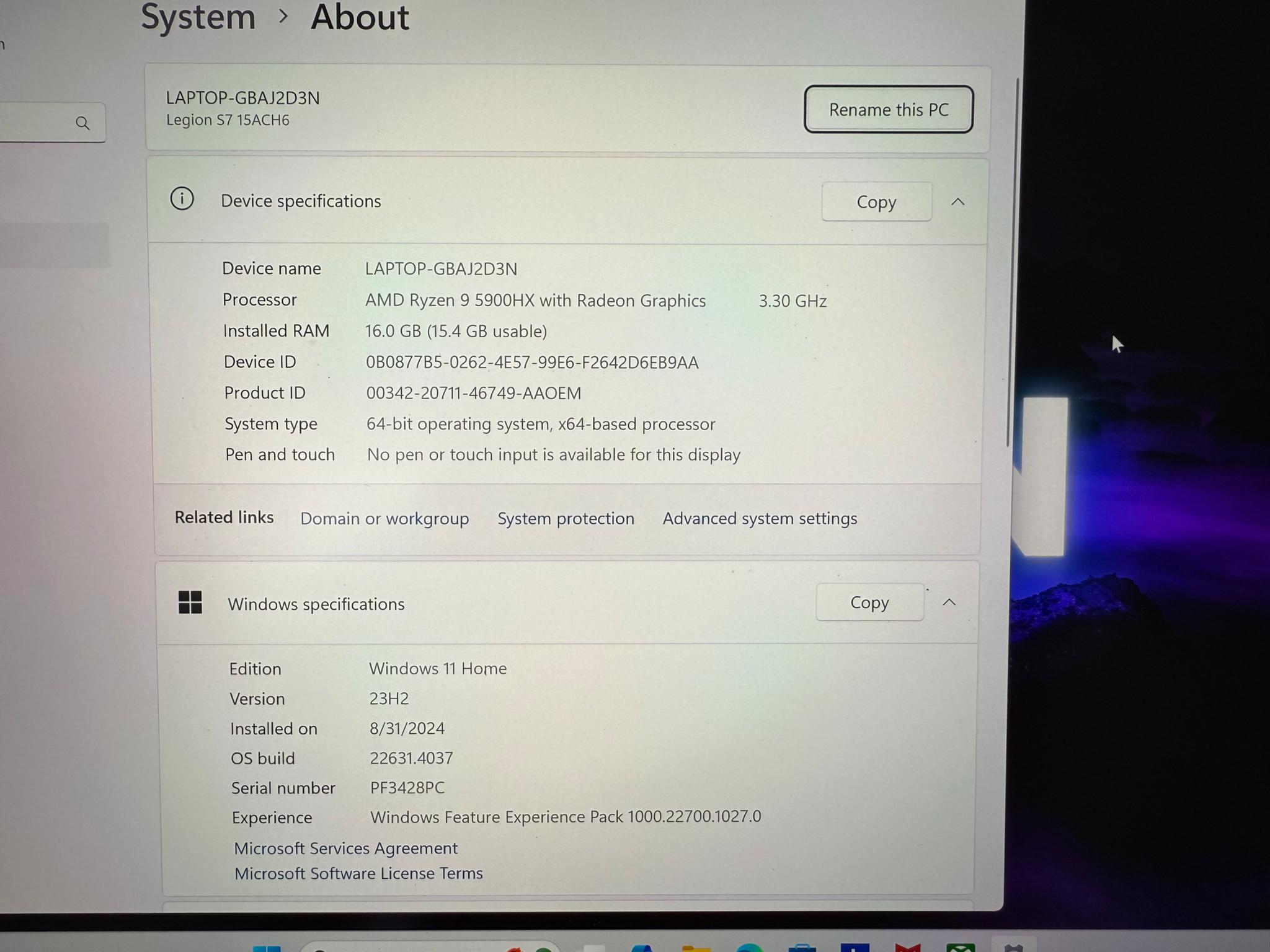 Lenovo Legion Slim 7 - Gaming Laptop