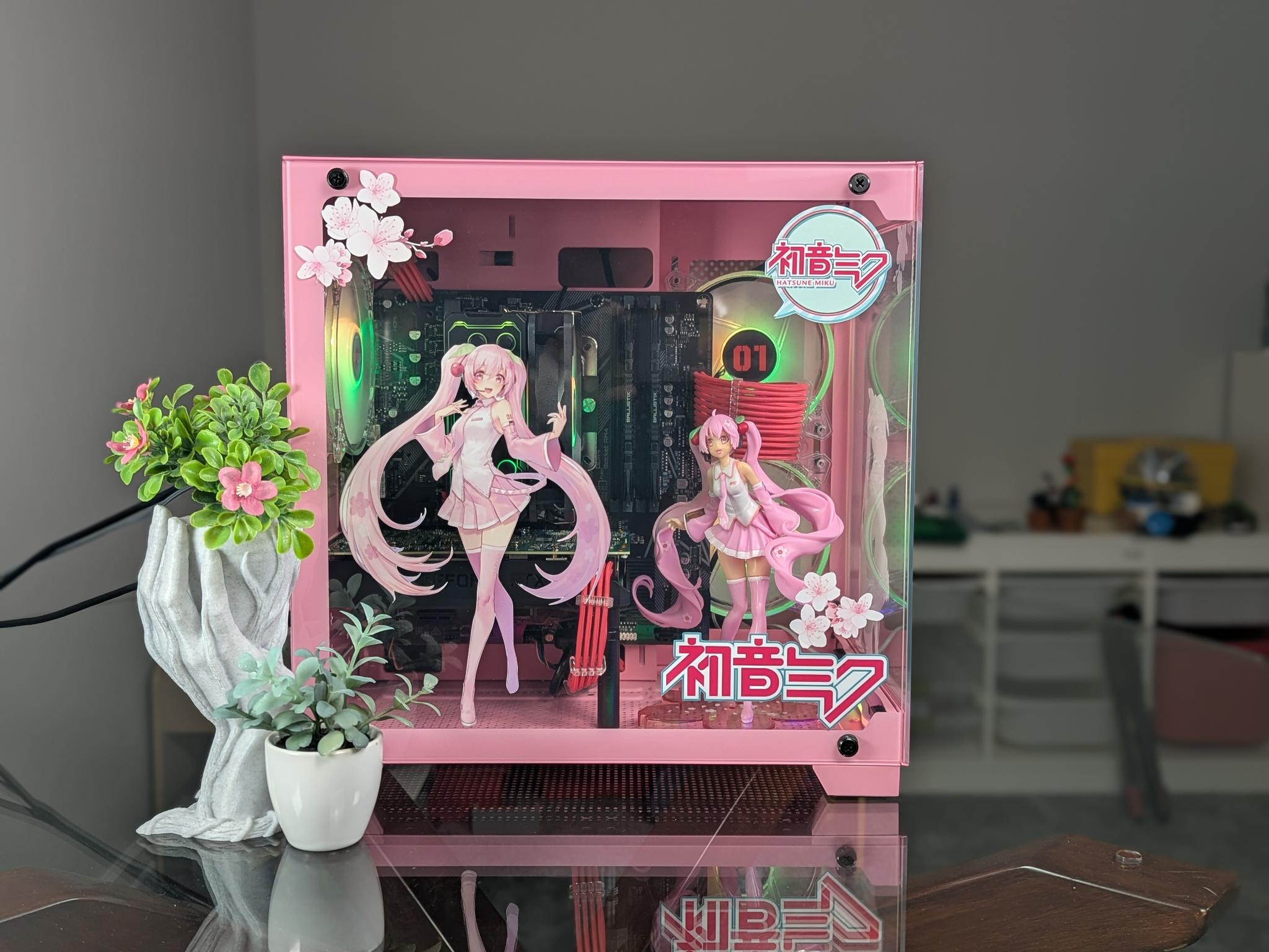 The Sakura Hatsune Miku 1080p Gaming PC | Nvidia RTX 2060 Super |Ryzen 5 | 1 TB SSD | 16GB RAM