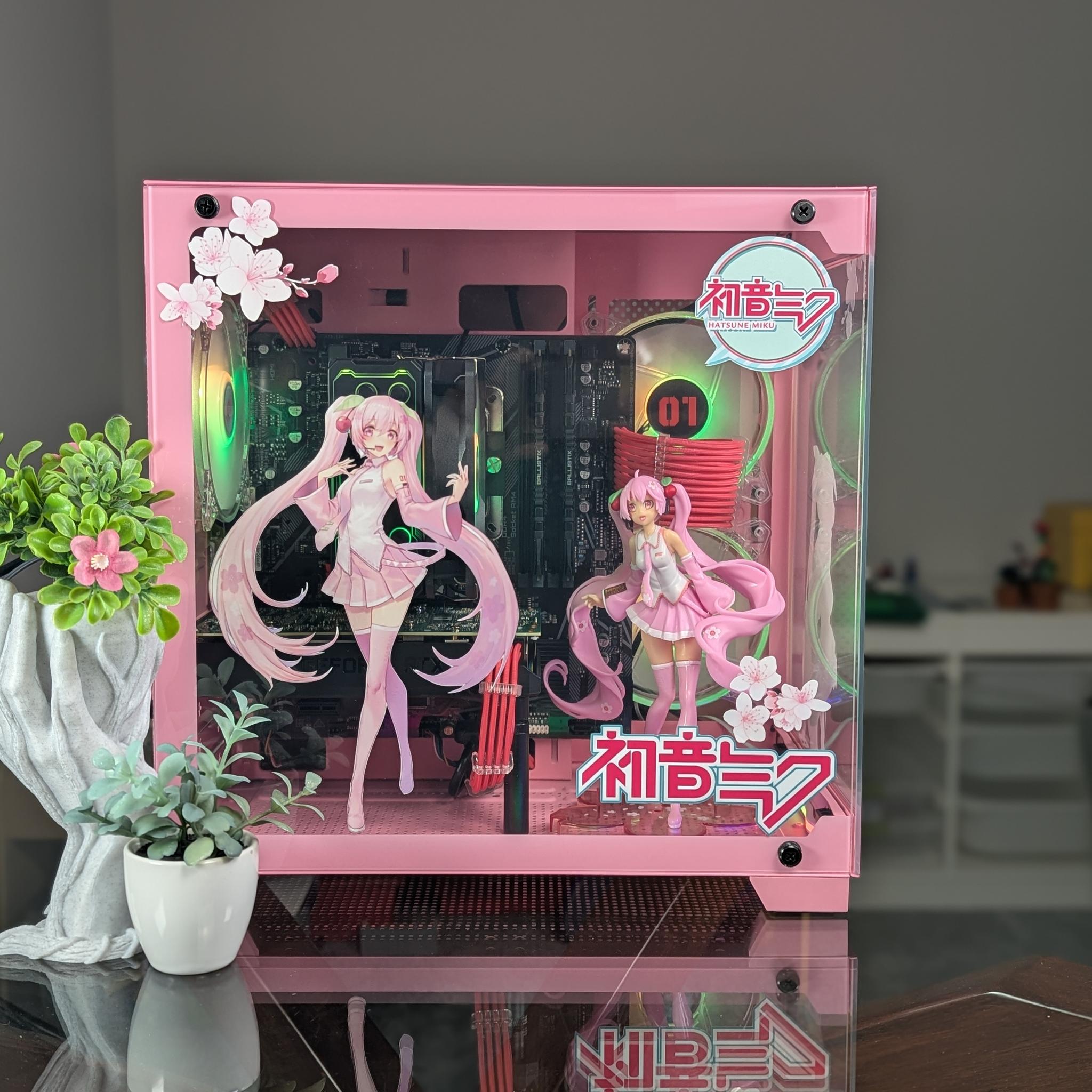 The Sakura Hatsune Miku 1080p Gaming PC | Nvidia RTX 2060 Super |Ryzen 5 | 1 TB SSD | 16GB RAM