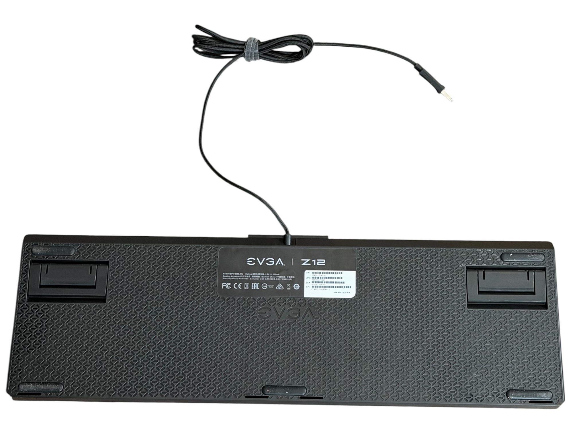 EVGA Z12 Gaming RGB Wired Mechanical Keyboard with Leather Wrist Pad