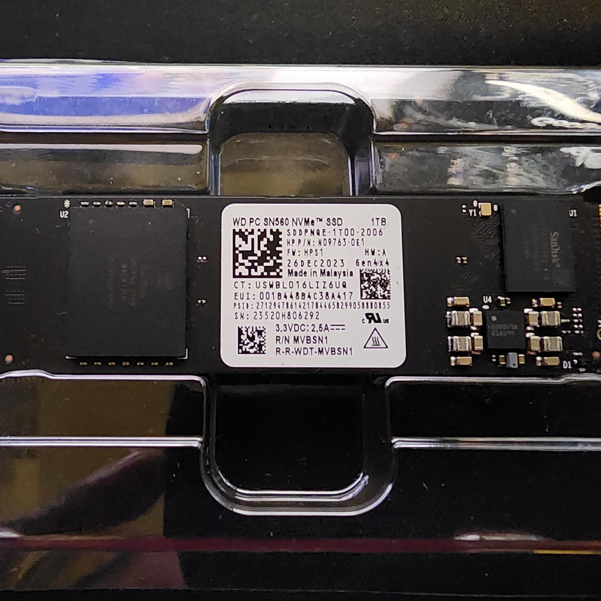 Western Digital 560 1tb m.2