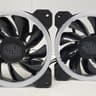 Cooler Master 120mm ARGB case fans, 3-pin, 1200 RPM, 12V/0.6A - LOT of 4 fans