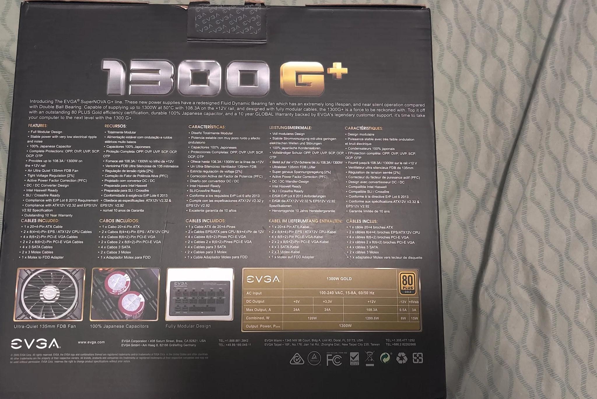 EVGA SuperNova 1300 G+