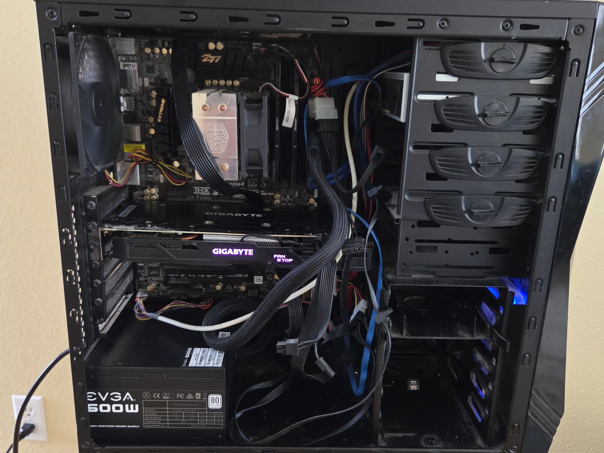 Complete PC with Intel Core i5-3570k CPU and GTX 1050 TI GPU