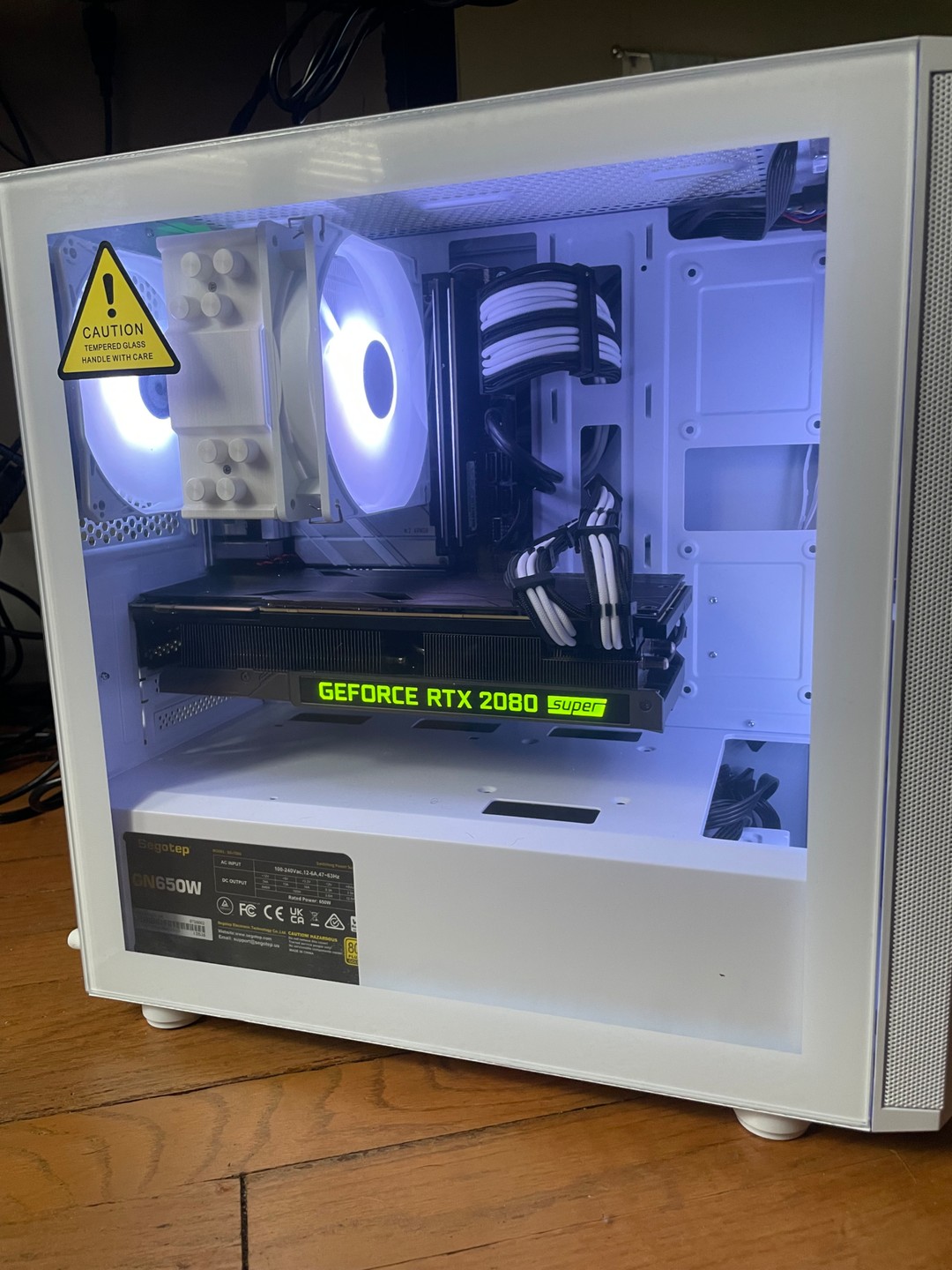 White and Black RGB Gaming PC - i5 13400f, 2080 Super, 32GB ram | Jawa