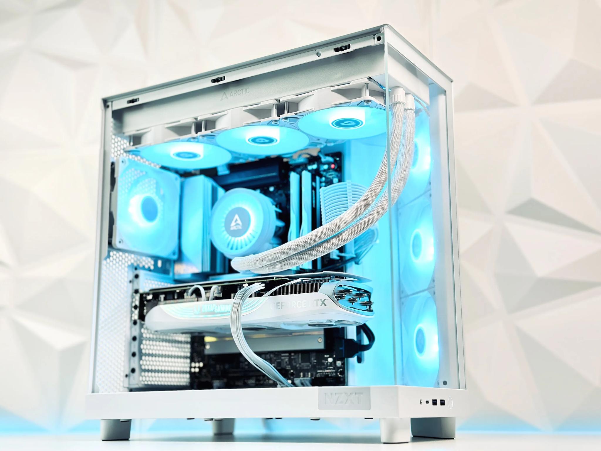 👽💚Liquid Cooled Gaming PC Nvidia⚪RTX 4070 Ti  12GB⚪Intel i7 13700 16 core⚪32GB DDR5⚪1TB NVME