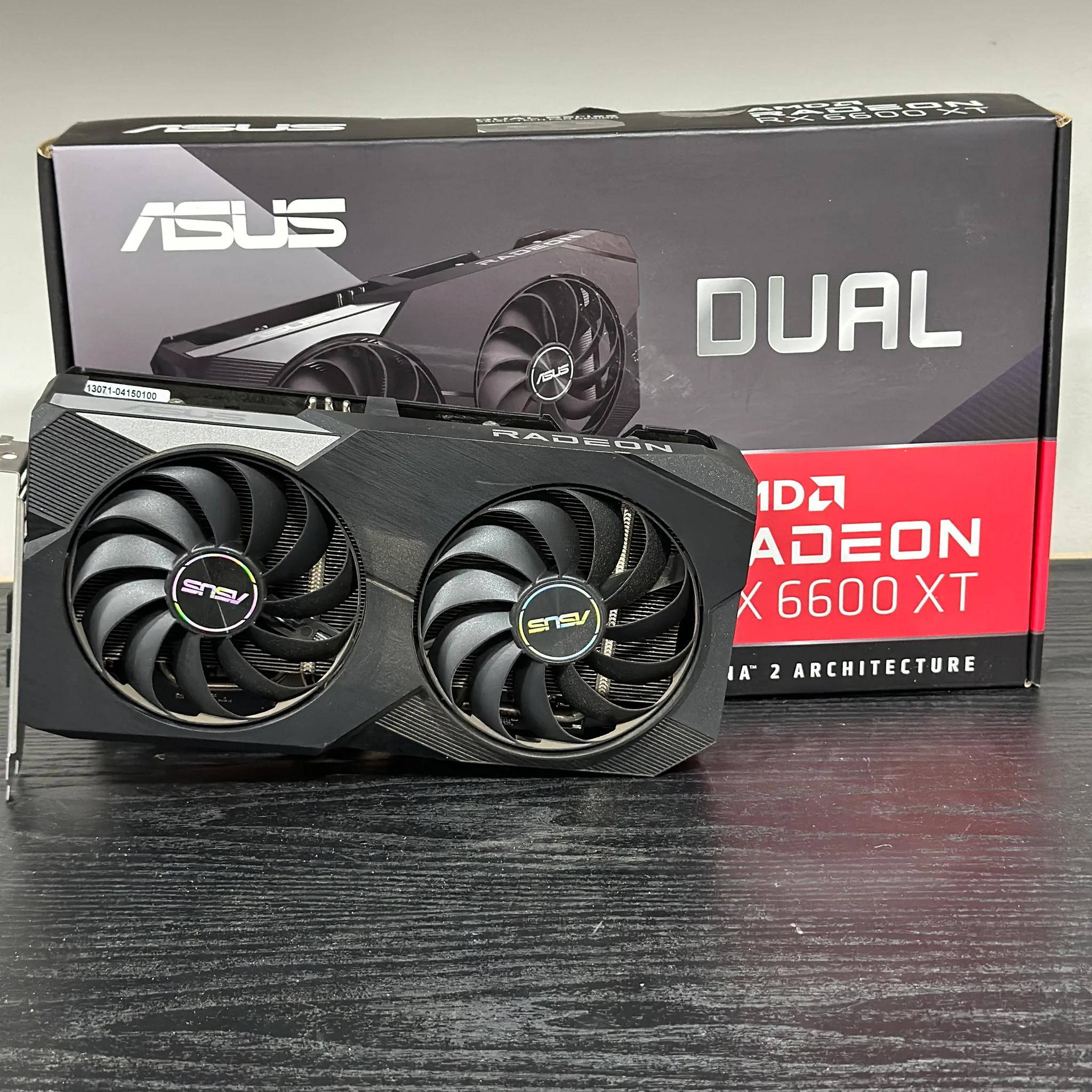 ASUS Dual Radeon RX 6600 XT 8GB GDDR6 PCI Express 4.0 CrossFireX Support ATX Video Card