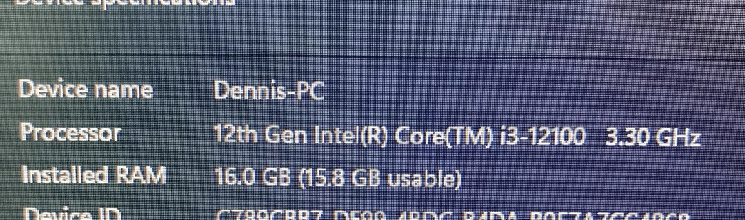 Intel Core I3-12100 CPU 