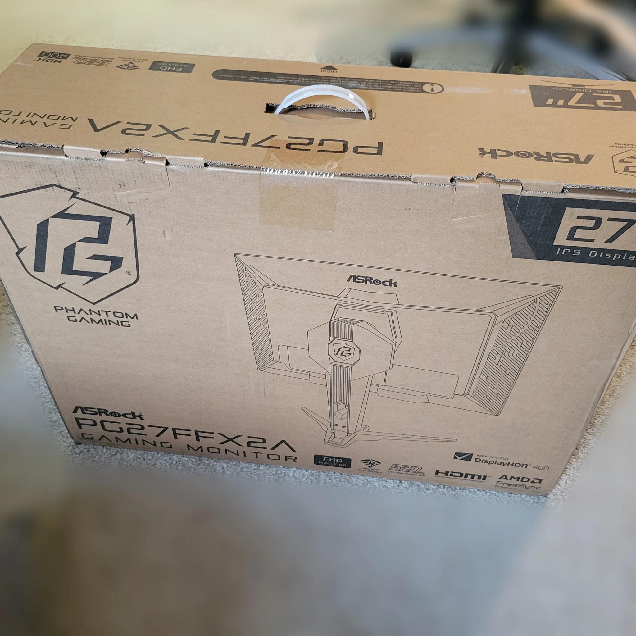 Gaming Monitor 27" 520 Hz IPS FHD FreeSync ASRock PG27FFX2A Brand New In Box