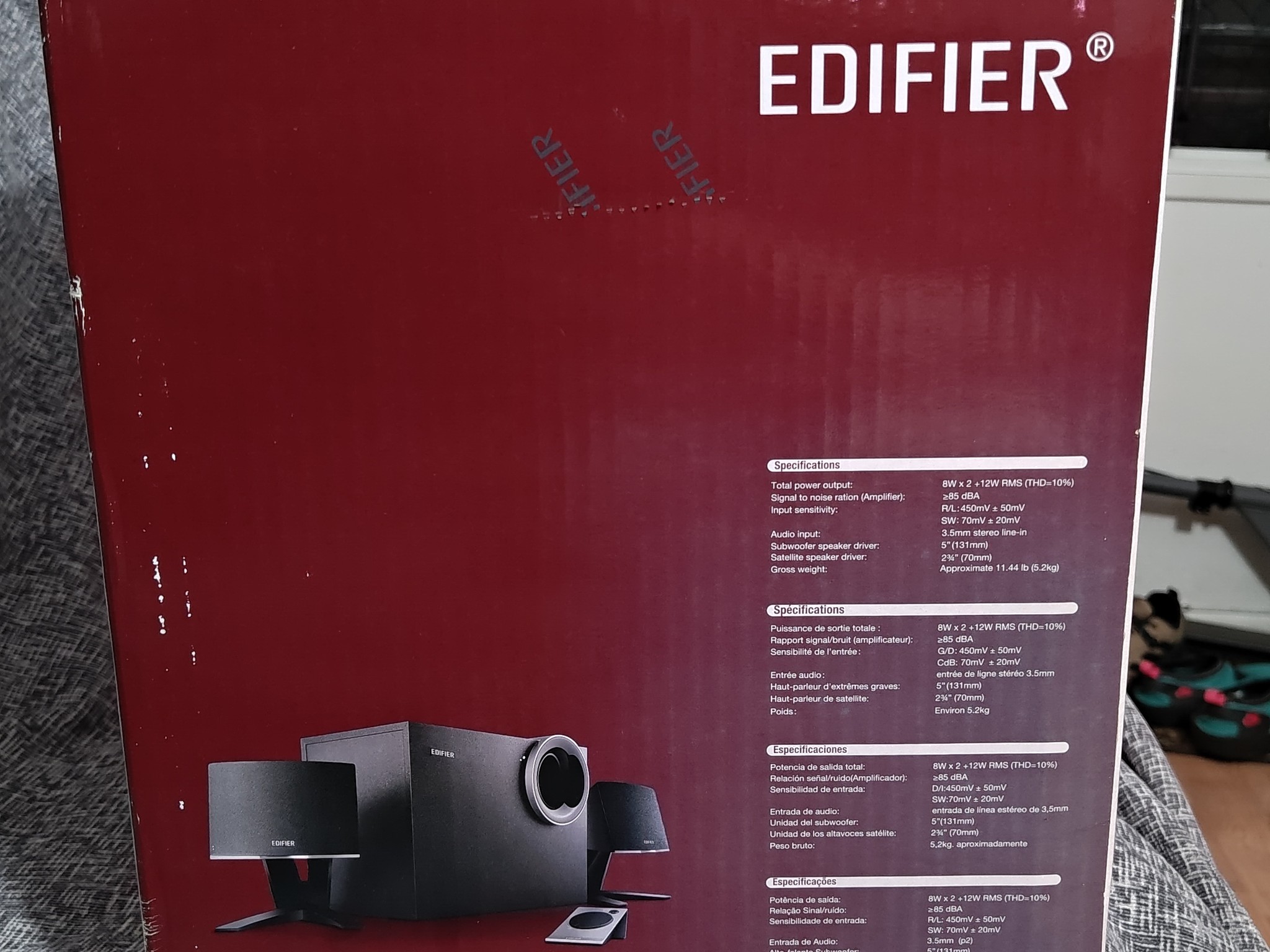 Edifier M1380 Black 2.1 28W Multimedia Speaker System