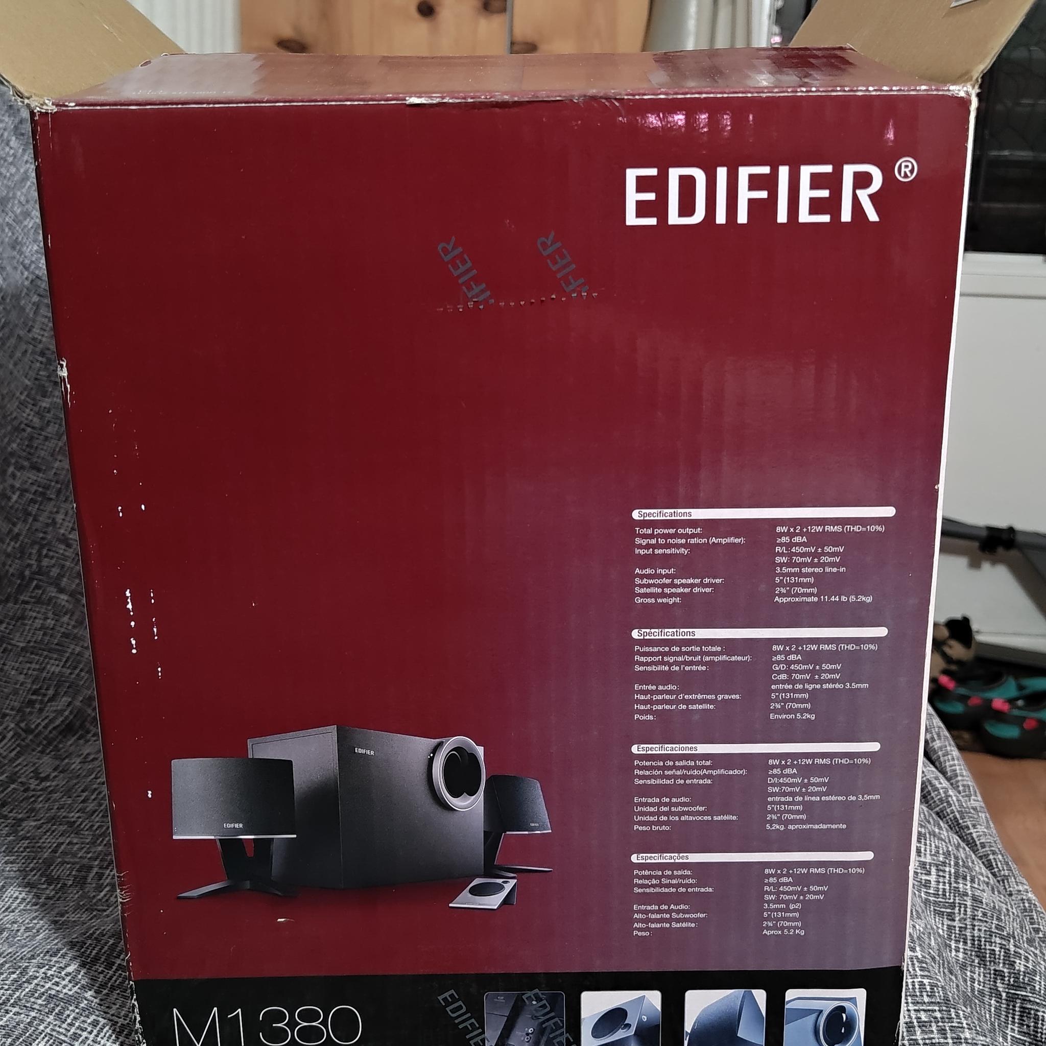 Edifier M1380 Black 2.1 28W Multimedia Speaker System