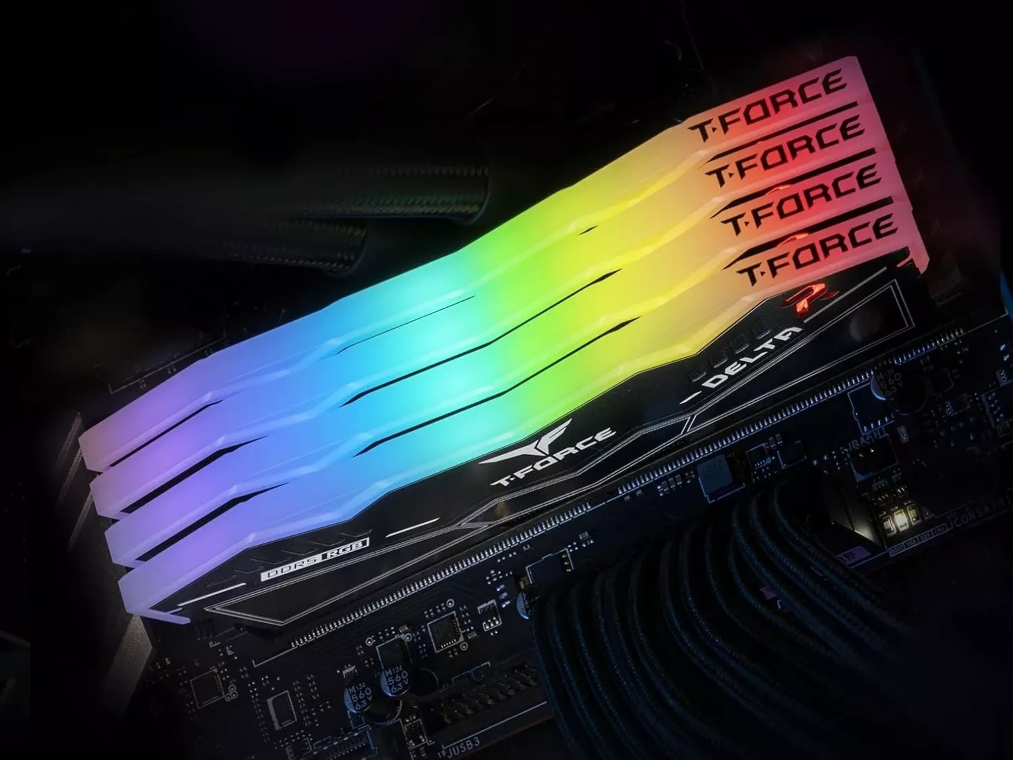 [Lot of 2] [New] [DDR5|32GB|6000MHz] TeamGroup T-Force Delta RGB 32GB (2x16) FF3D532G6000HC38ADC01
