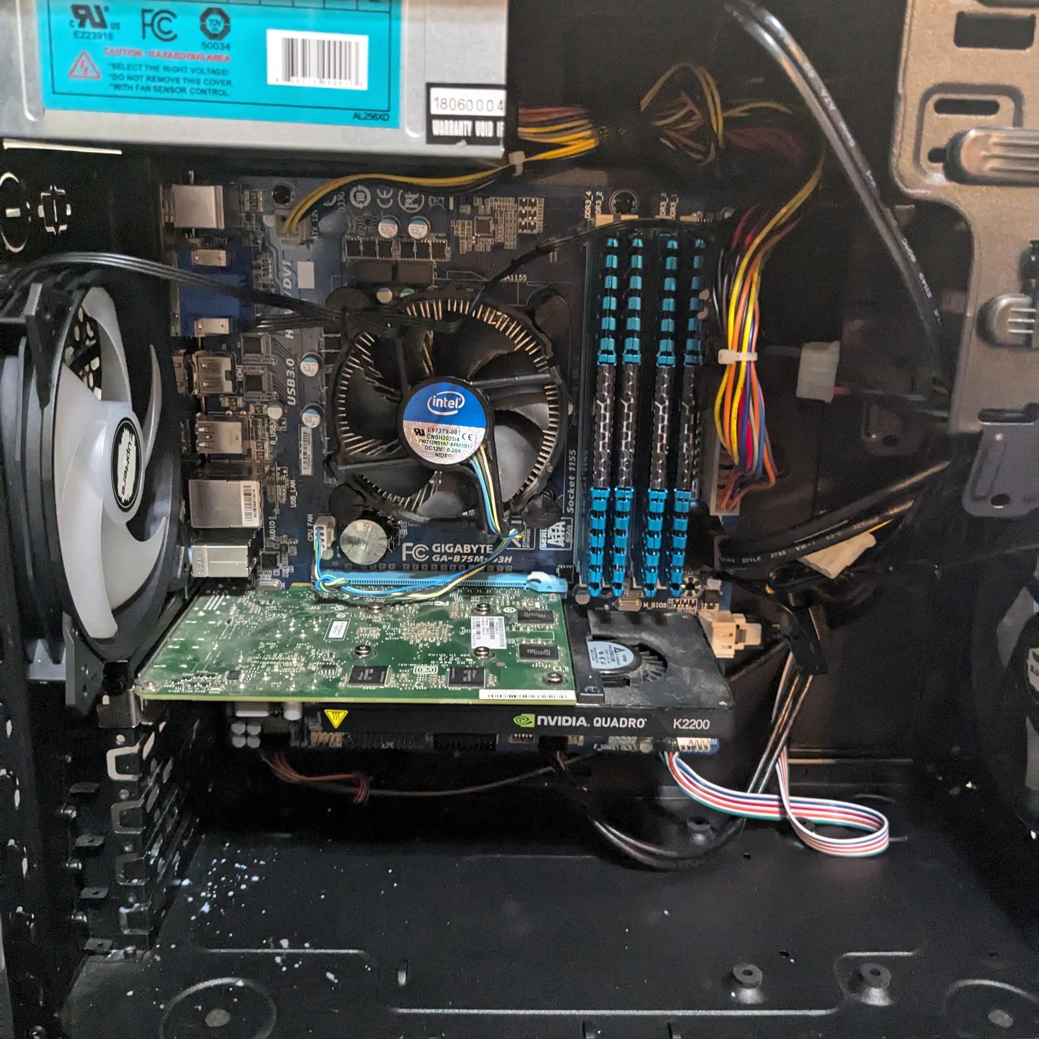 Budget Gaming Essentials - i5-2400, 16GB RAM, Quadro K2200 4GB (GTX 750 TI), 400GB SSD, Win10, Wifi