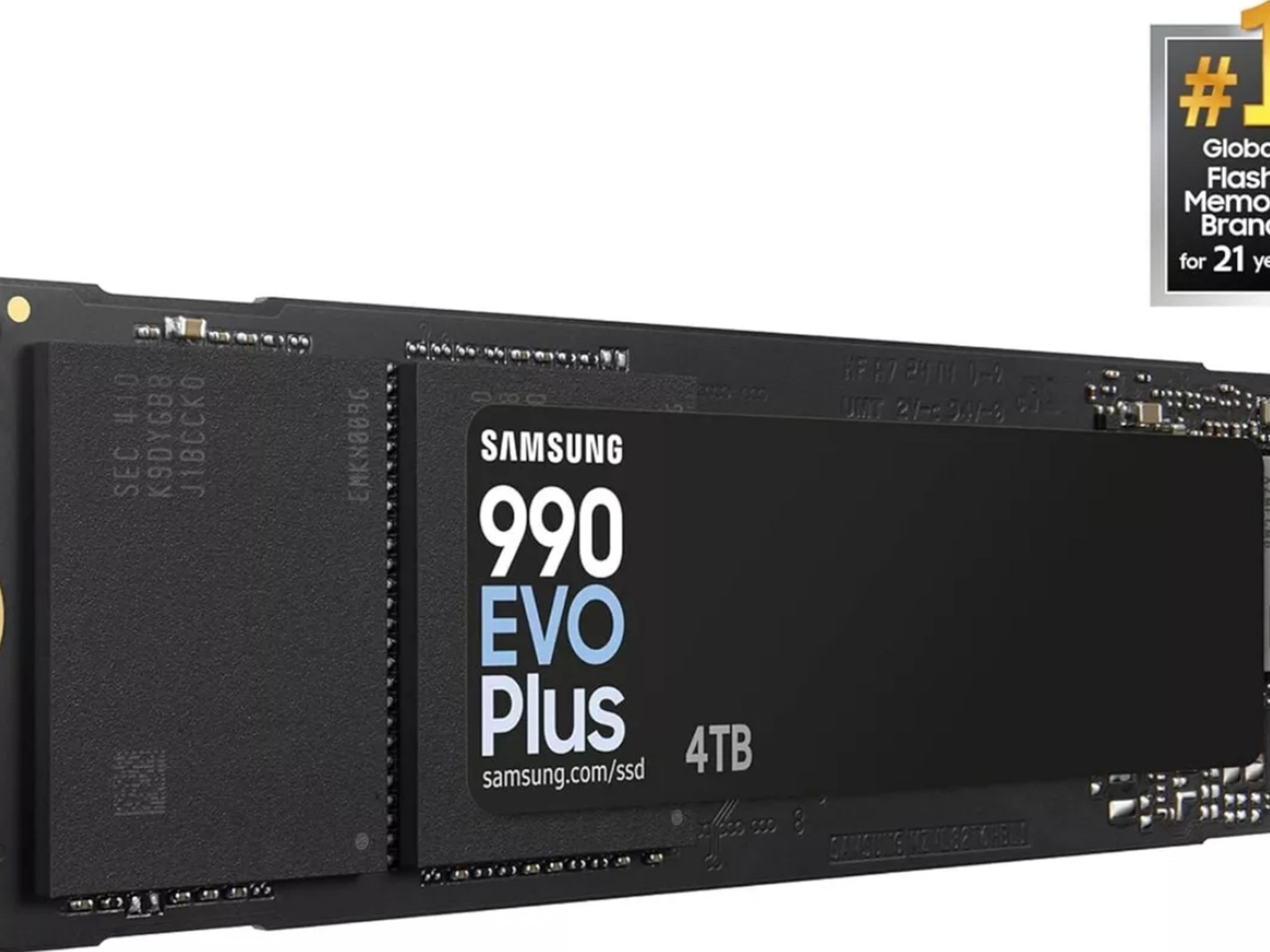 Samsung 990 PLUS 4TB M.2 NVMe Internal SSD - Black (MZ-V9P4T0B/AM)