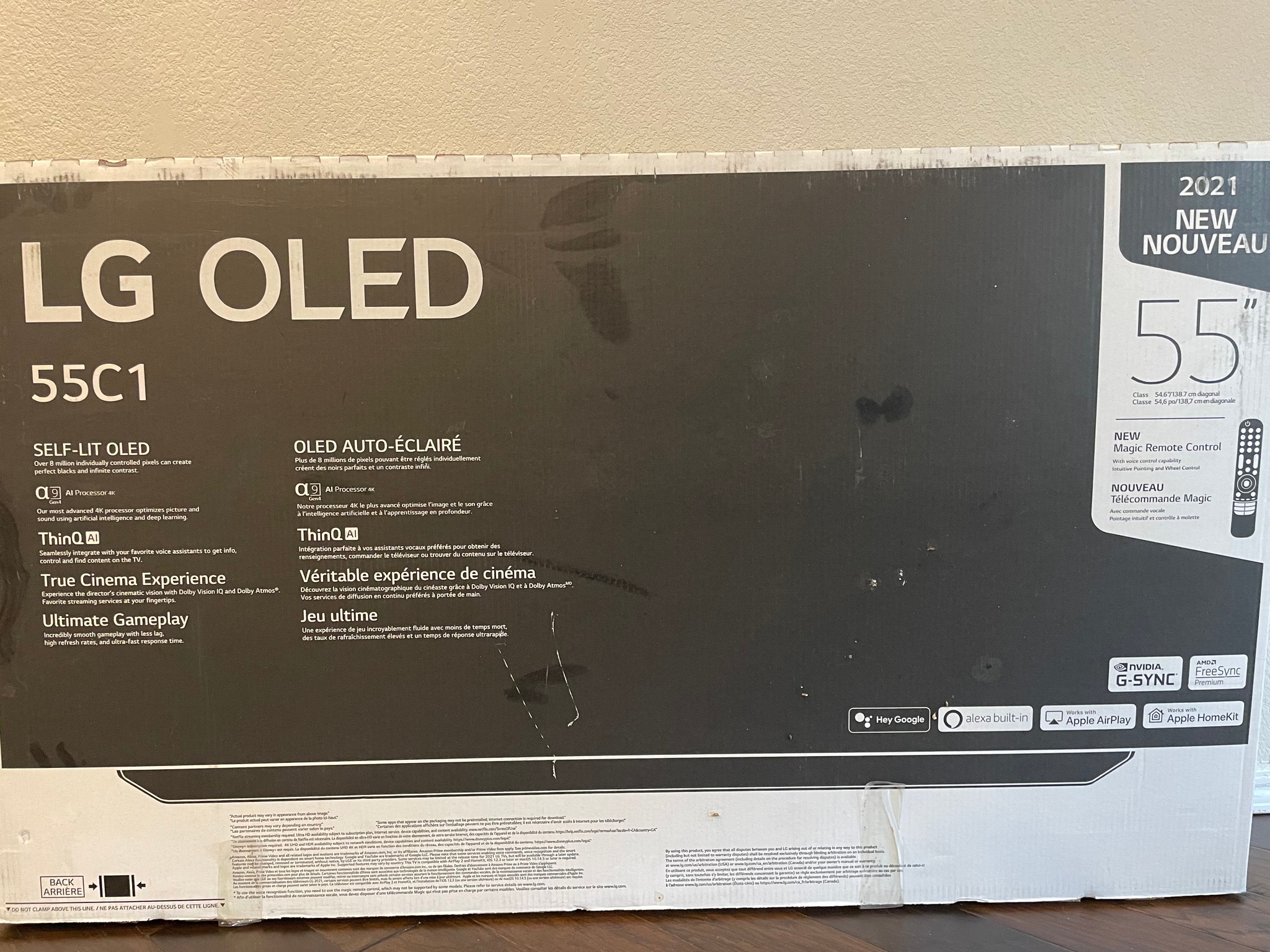55-inch LG C1 OLED TV
