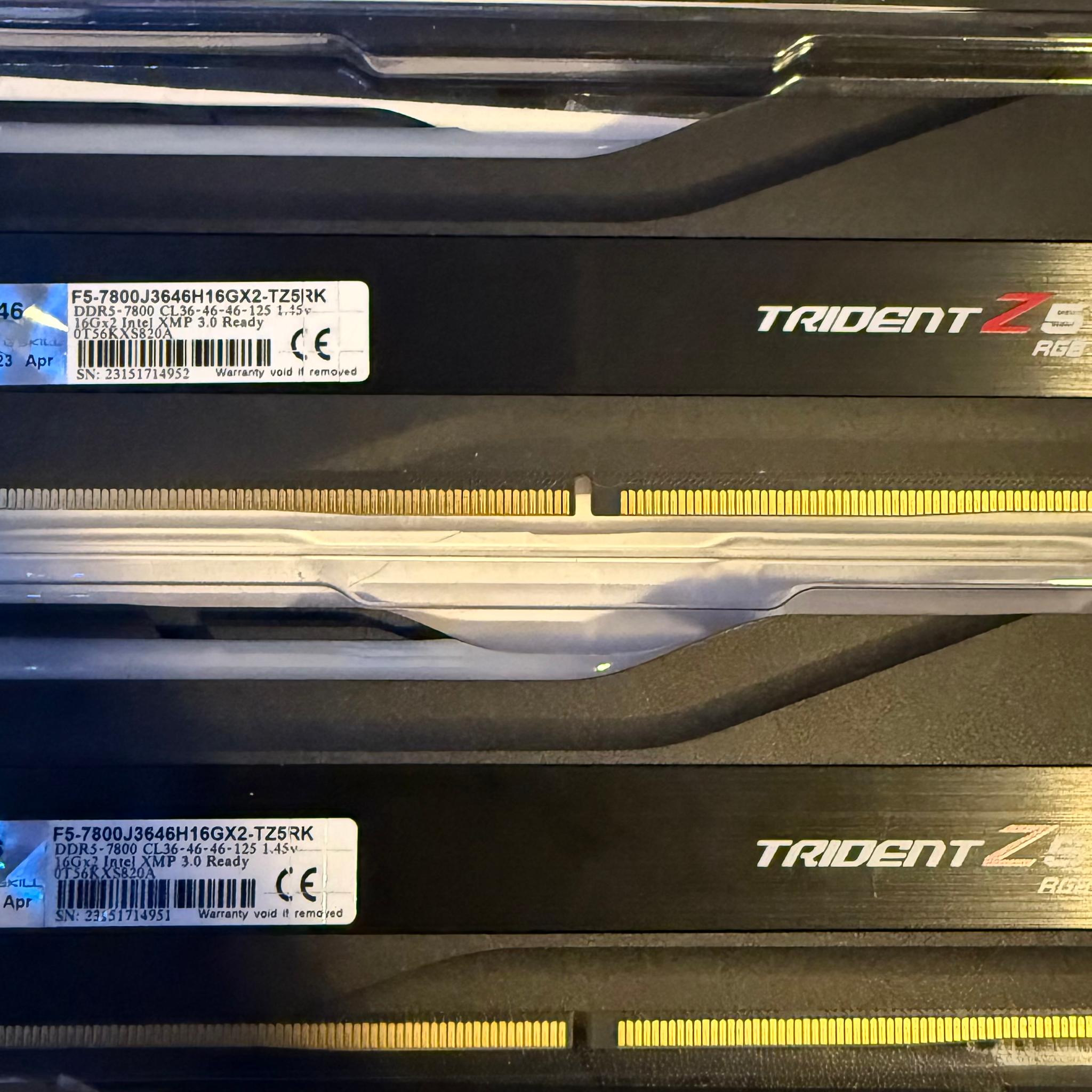 G.SKILL Trident Z5 RGB 32GB (2x16GB) DDR5-7800 CL36 RAM
