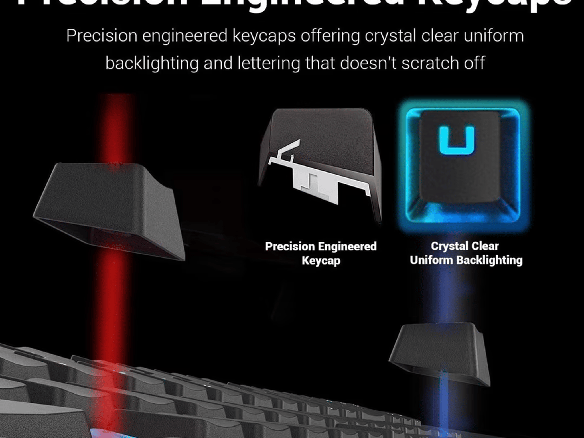 Redragon K552 RGB Mechanical Gaming Keyboard Wired (Black, 87 Keys Blue Switches) (Used, Like New)