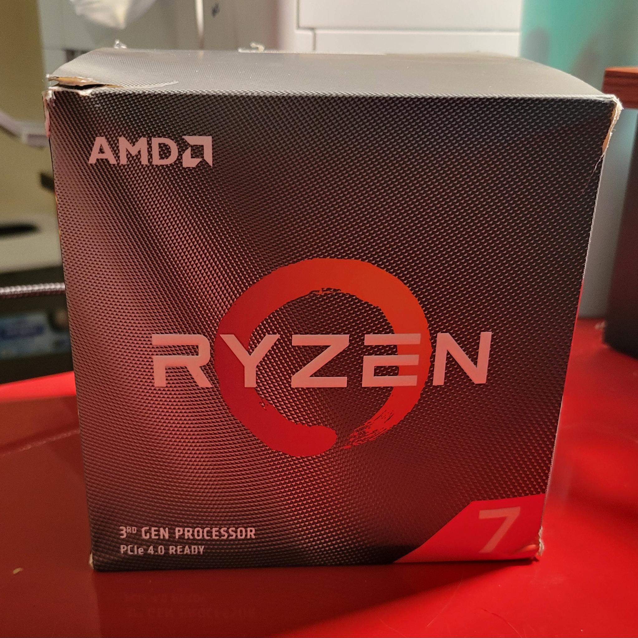 AMD Ryzen 3700X CPU includes Wraith cooler great condition/low use