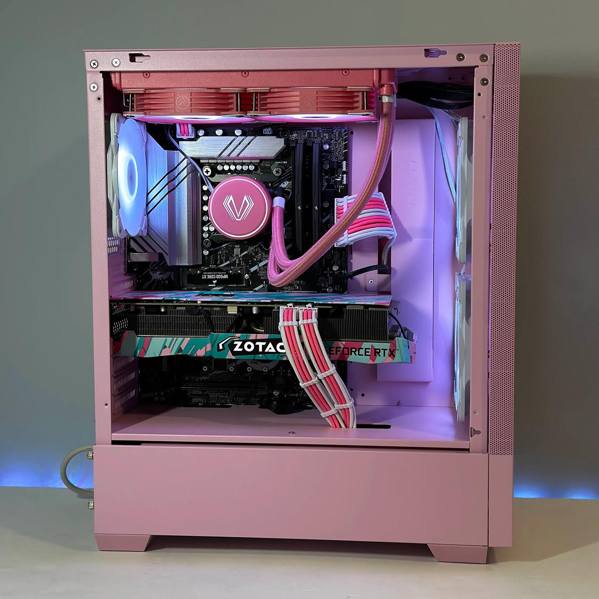 Pink Gaming PC | Intel i7-12700KF | Nvidia RTX 3080 10GB | 32GB RAM | 1TB SSD | WIFI |