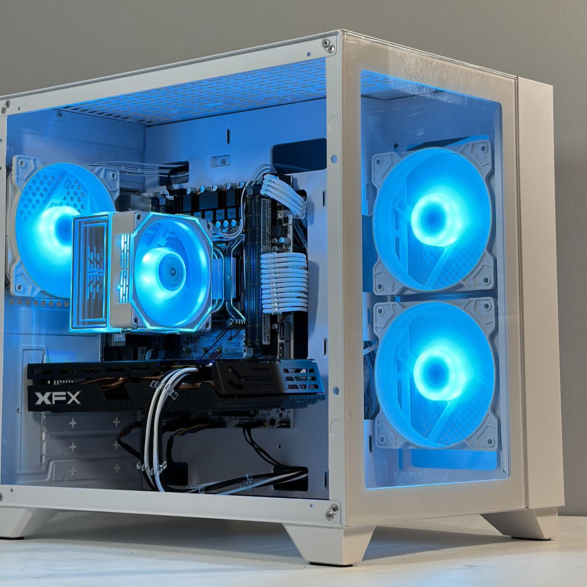 ⚪️🐼|RX 580, Intel Xeon powered, 16gb Ram, 512gb SSD WiFi Equipped Gaming PC